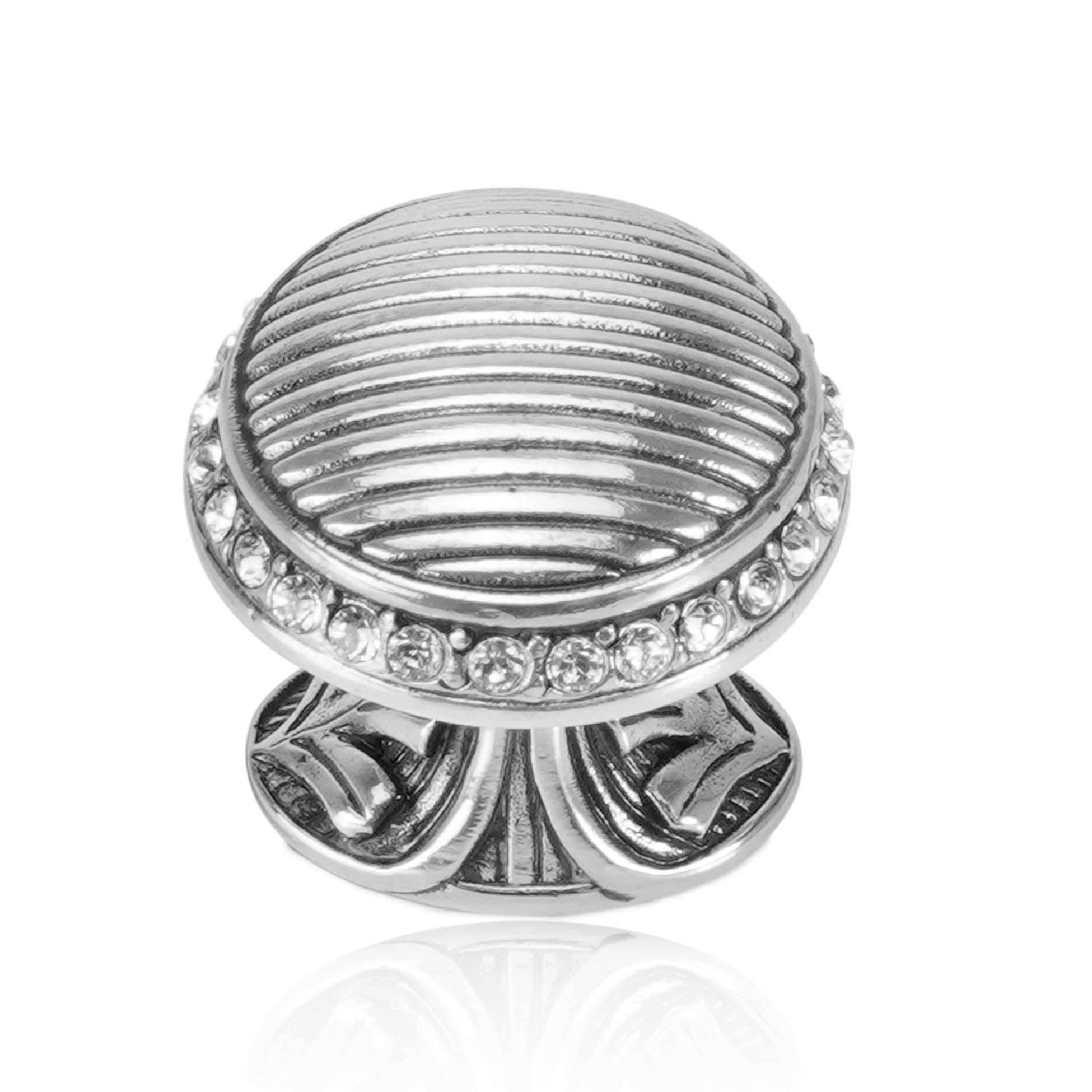 burnish silver knob