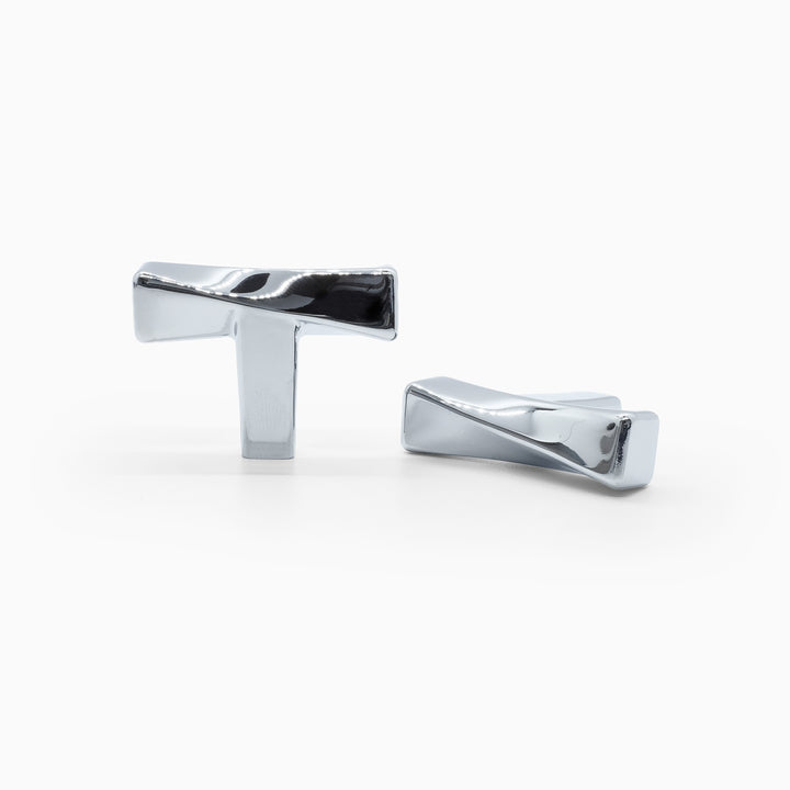 polished chrome knob
