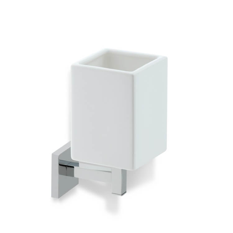 chrome toothbrush holder