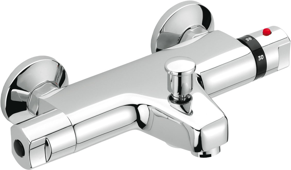 chrome thermostatic shower valve