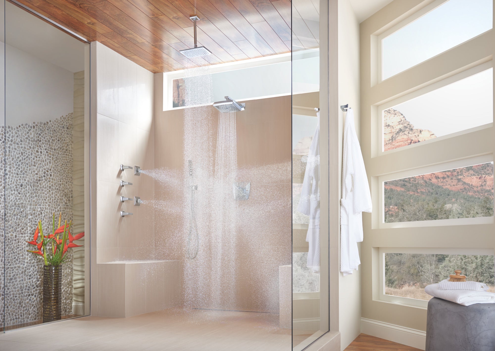 chrome thermostatic valve