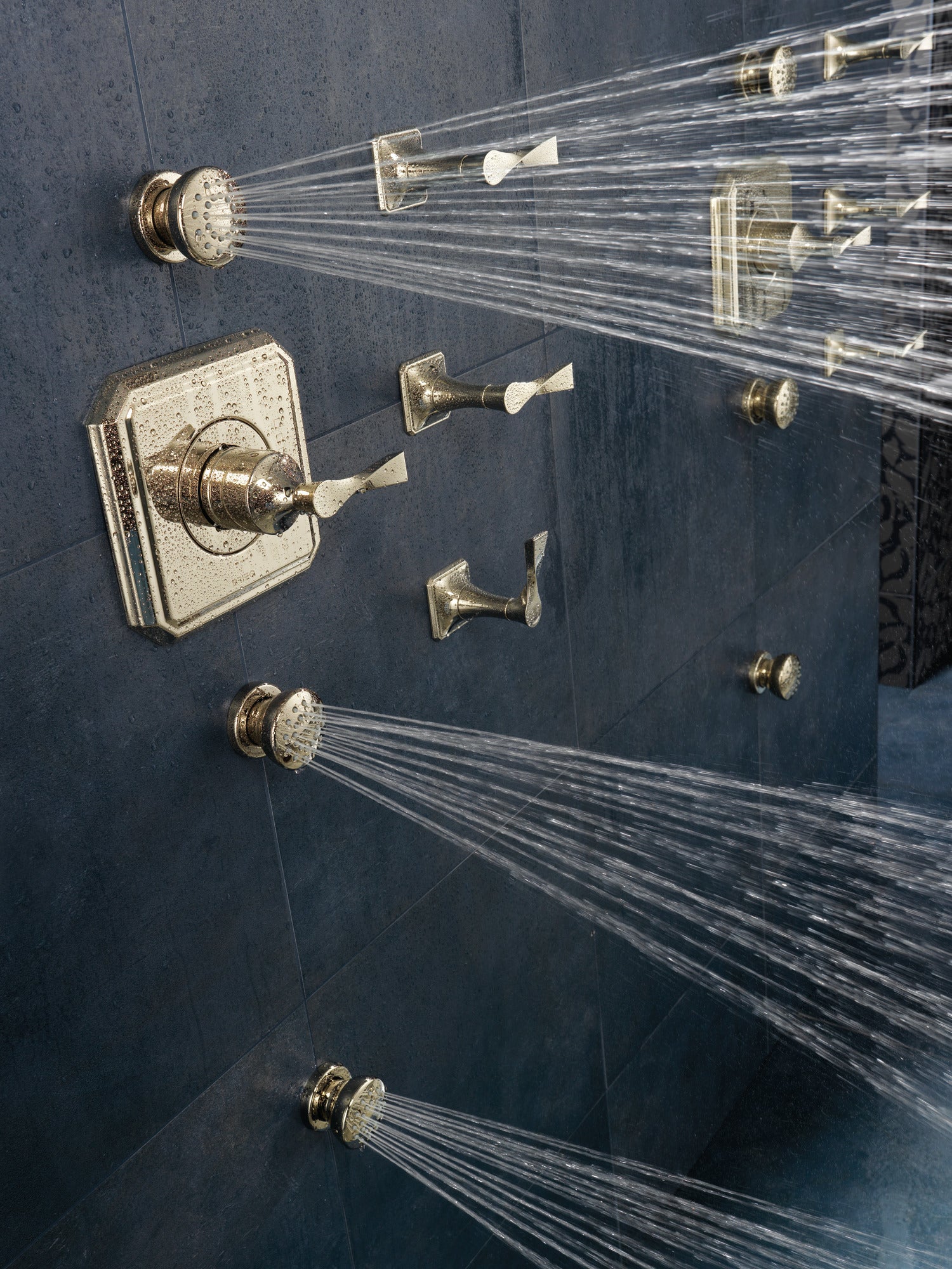 polished nickel thermostatic valve