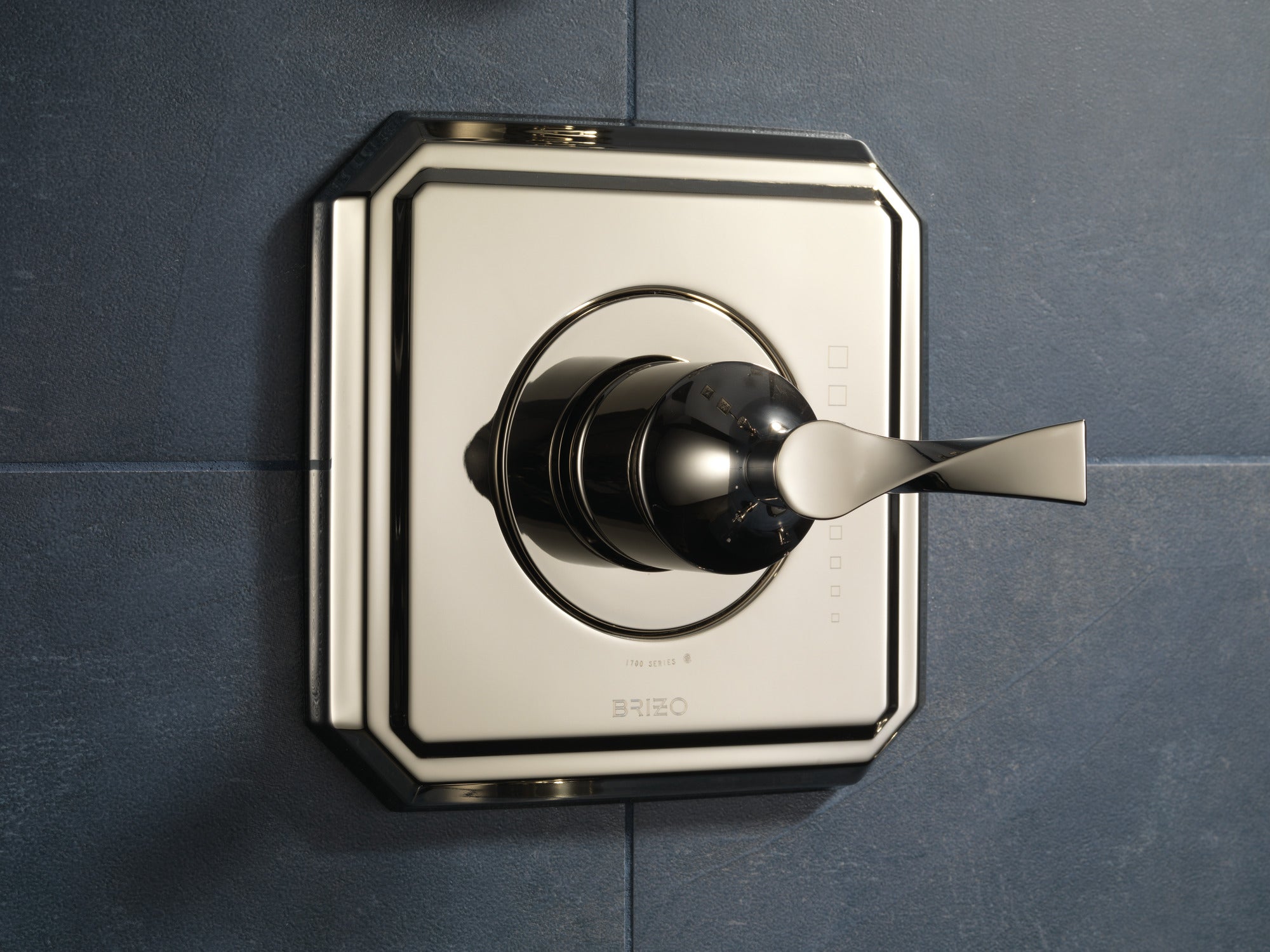 polished nickel thermostatic valve