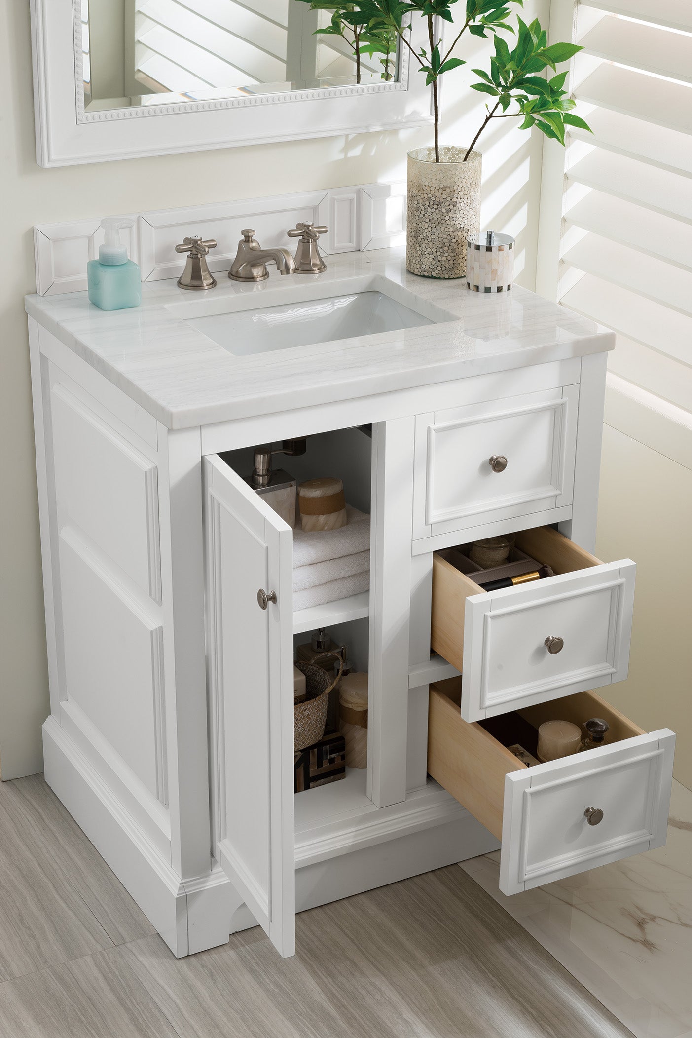 arctic fall solid surface top vanity