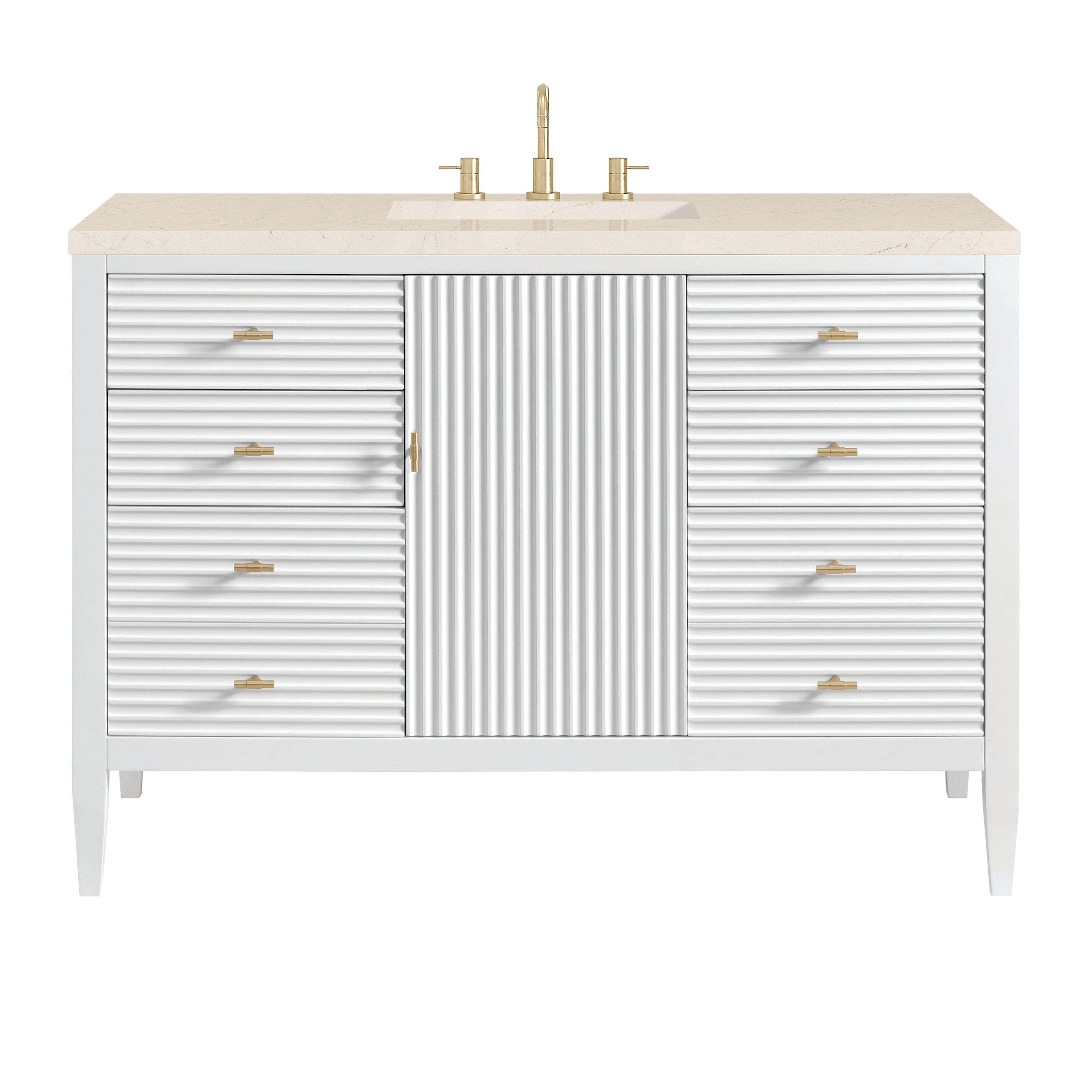 James Martin Vanities Myrrin 48" Vanity - Bright White