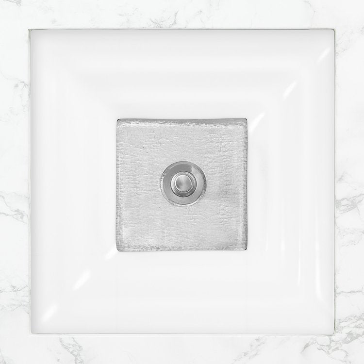 Linkasink Window Artisan Glass with Metal Leaf Accent Undermount Sink