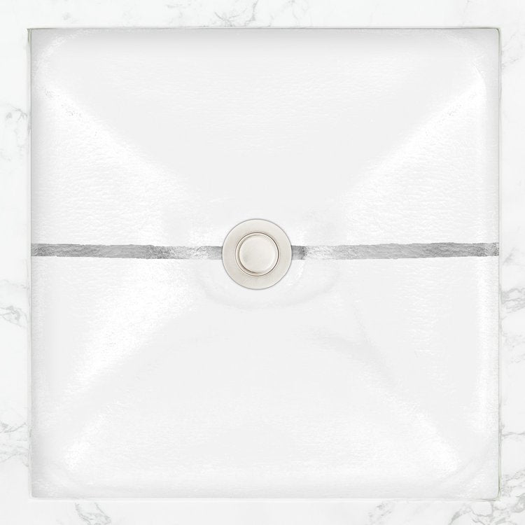 Linkasink Dune River Artisan Glass With Metal Leaf Accent Undermount Sink