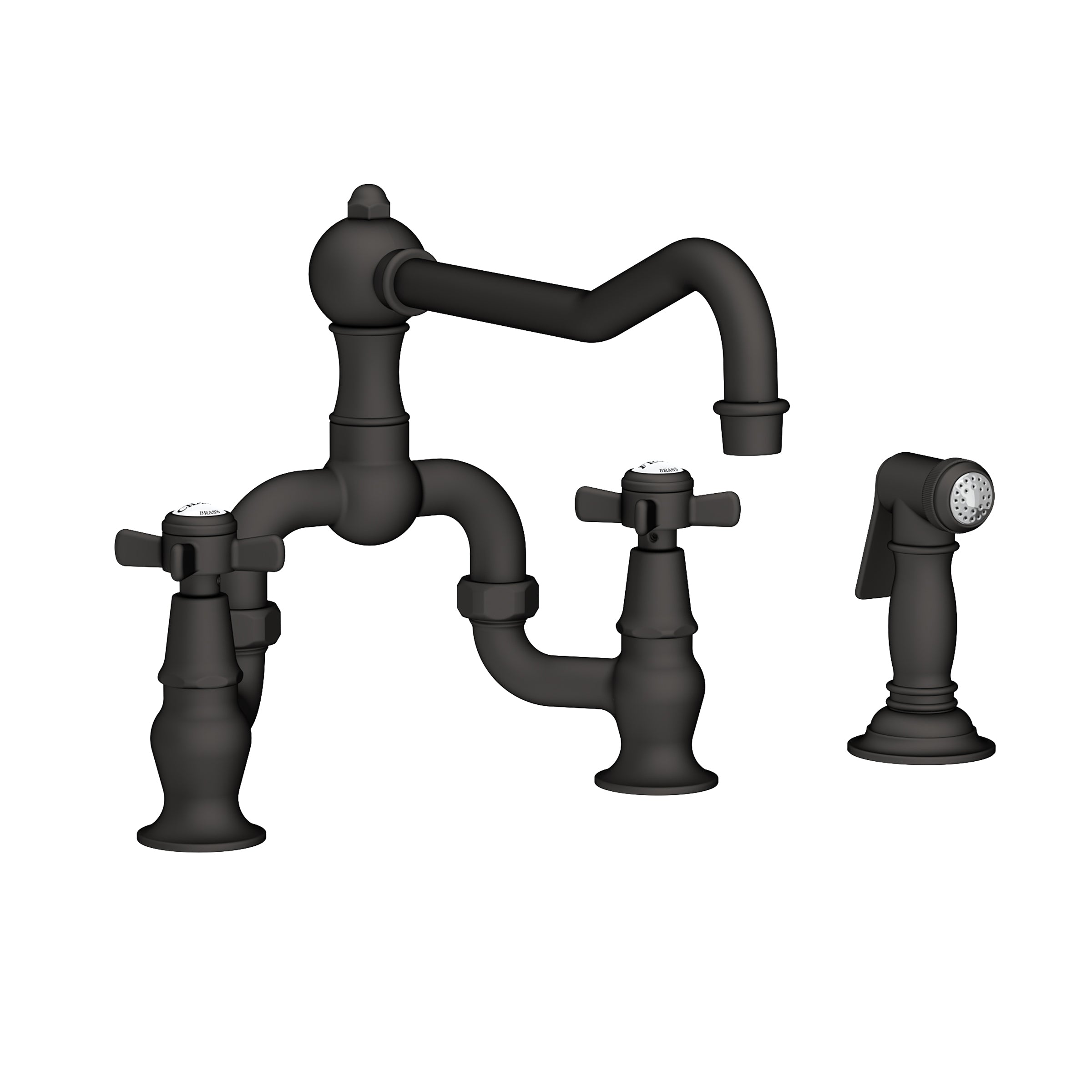 Newport Brass Fairfield Kitchen Bridge Faucet with Side Spray
