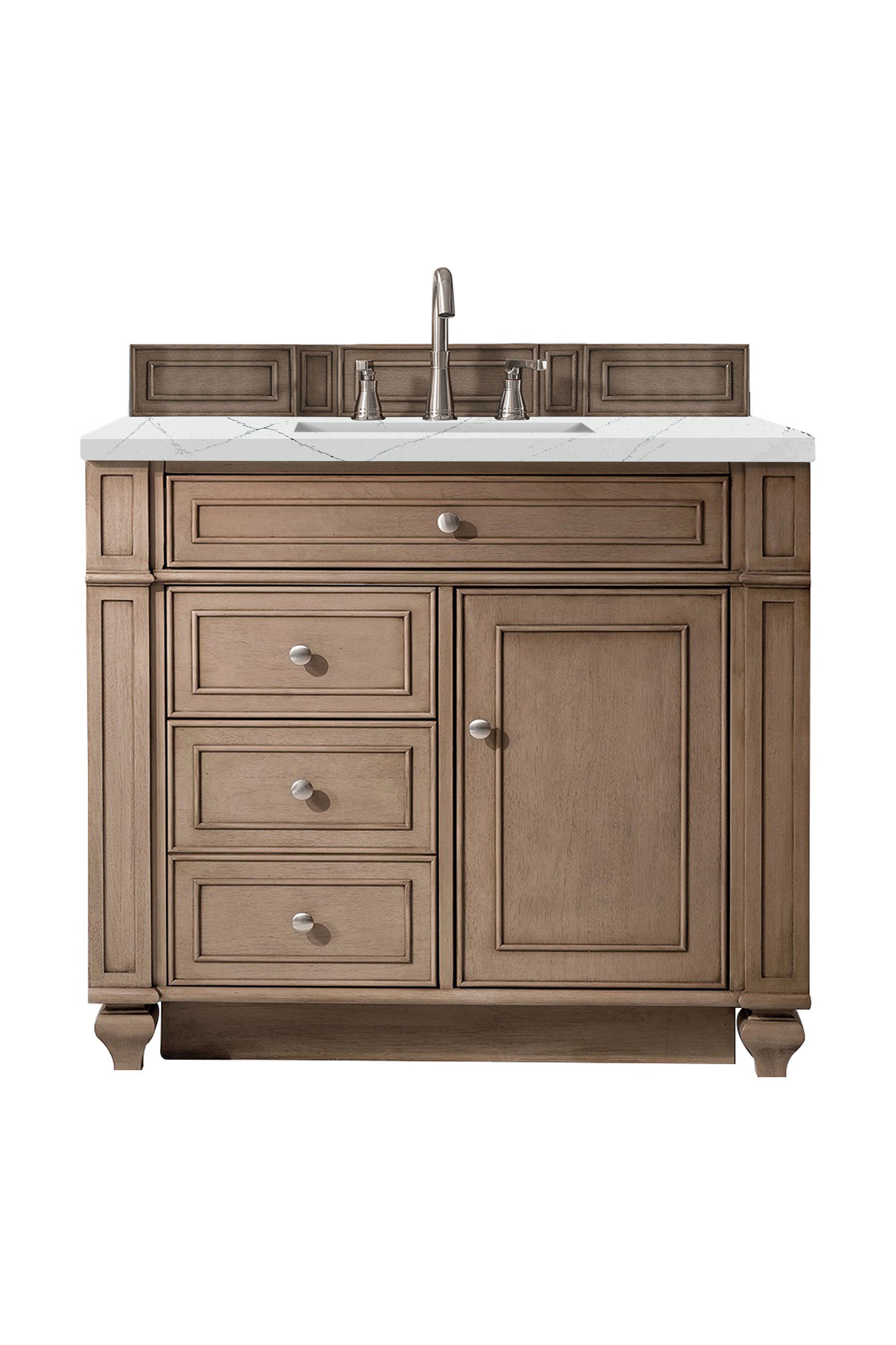 James Martin Vanities Bristol 36" Single Vanity - Whitewashed Walnut