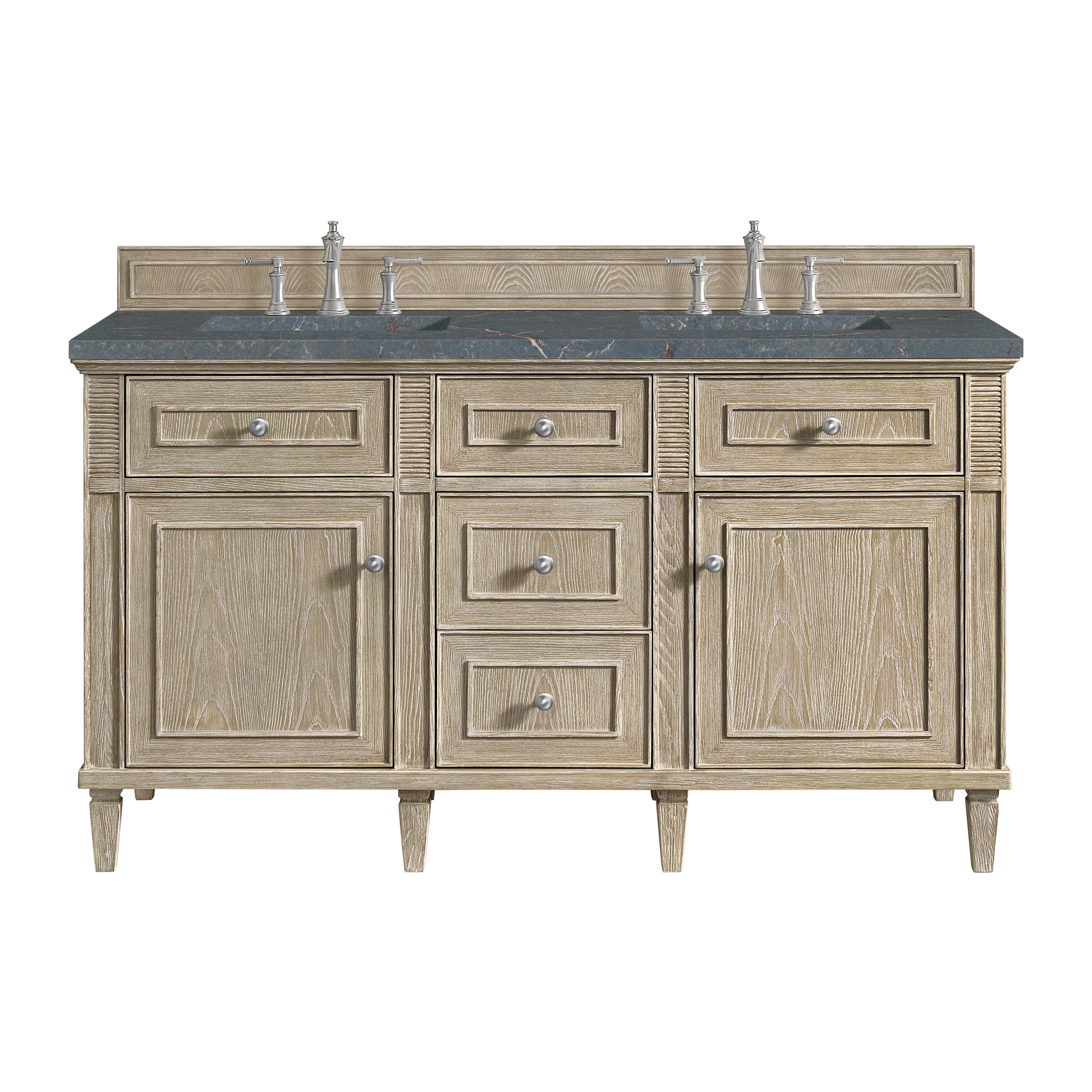 James Martin Vanities Lorelai 60" Double Vanity - Whitewashed Oak
