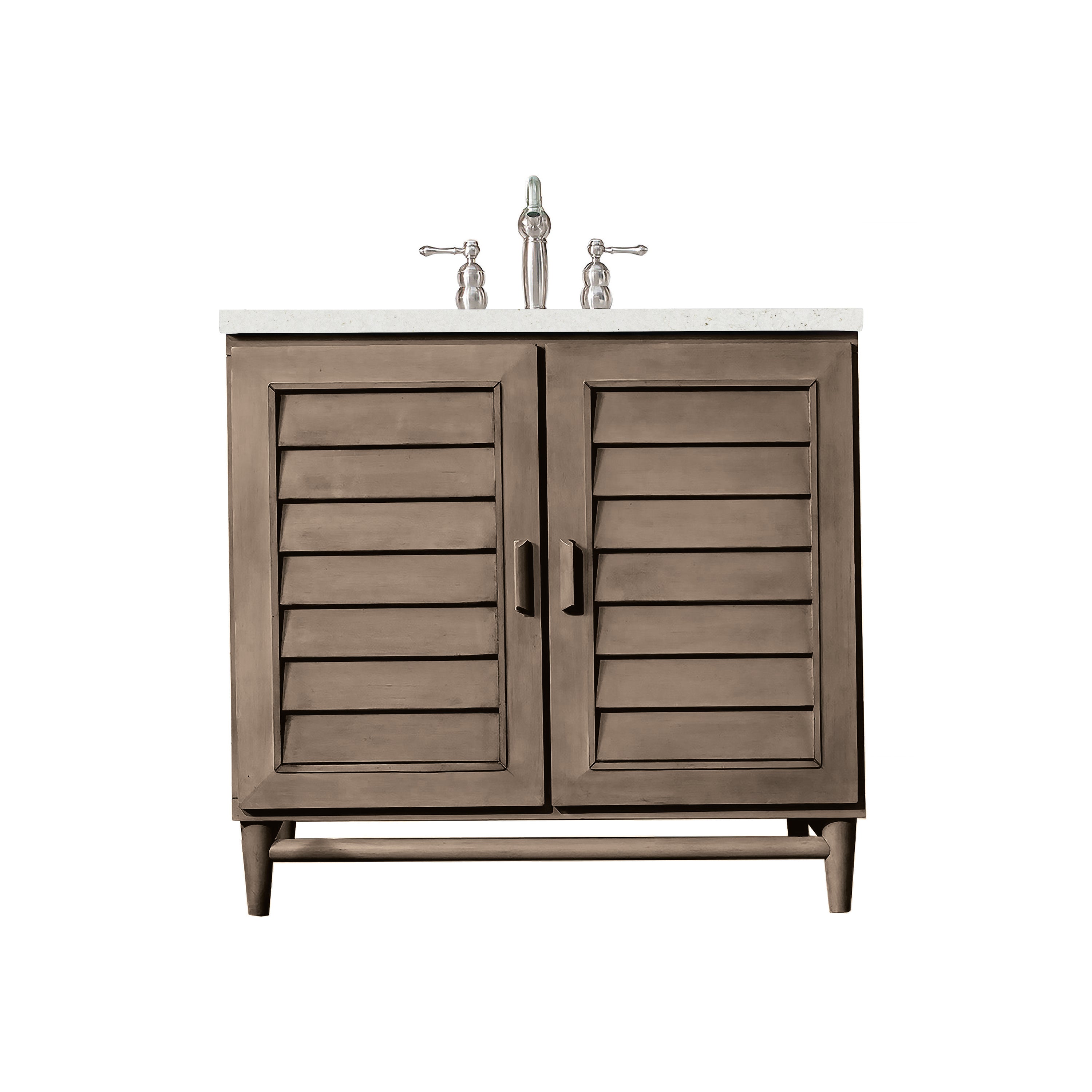James Martin Vanities Portland 36" Single Vanity Whitewashed Walnut