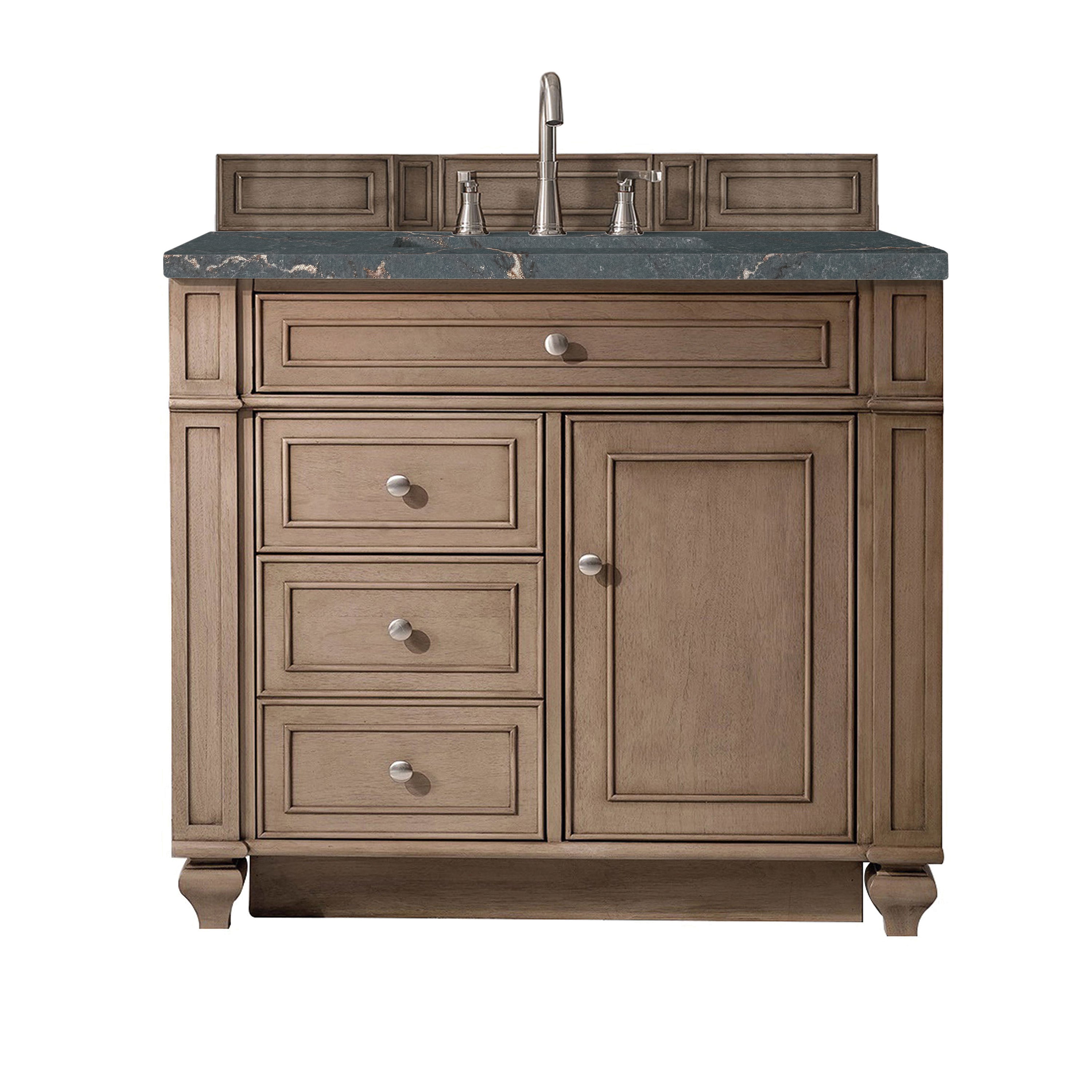 James Martin Vanities Bristol 36" Single Vanity - Whitewashed Walnut