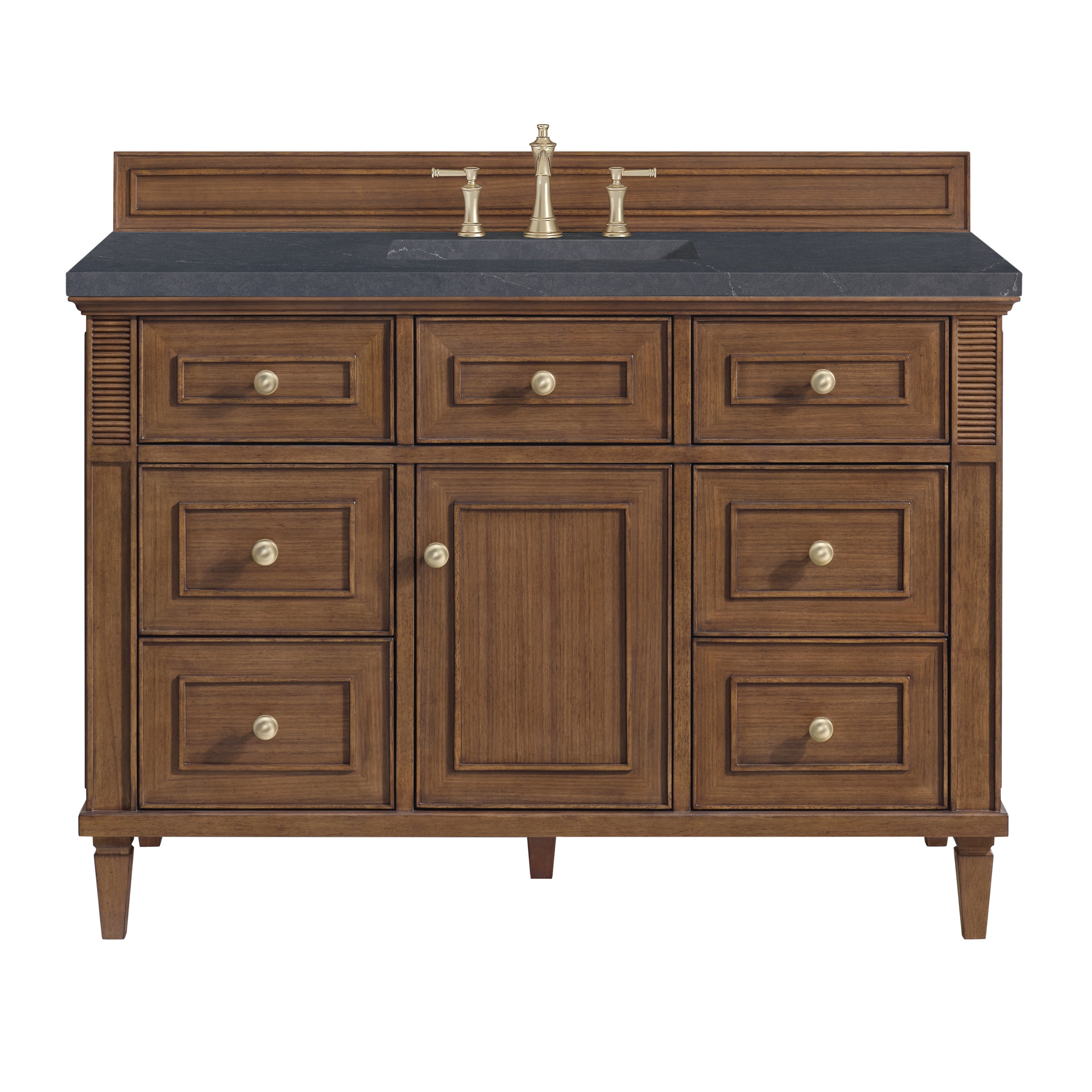 James Martin Vanities Lorelai 48" Single Vanity - Mid-Century Walnut