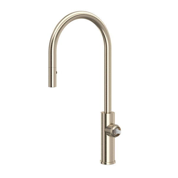Rohl Eclissi Pull-Down Kitchen Faucet with C-Spout - Less Handle