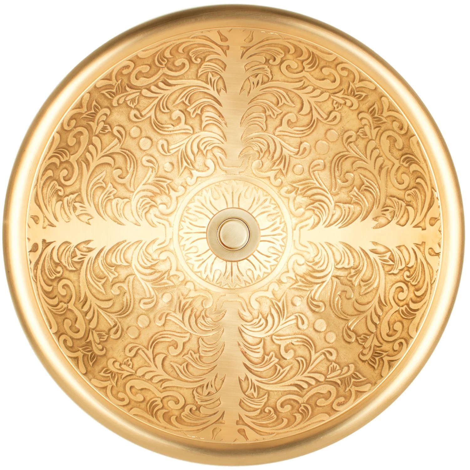 Linkasink Brocade Large Round Drop-In or Vessel Sink 17"