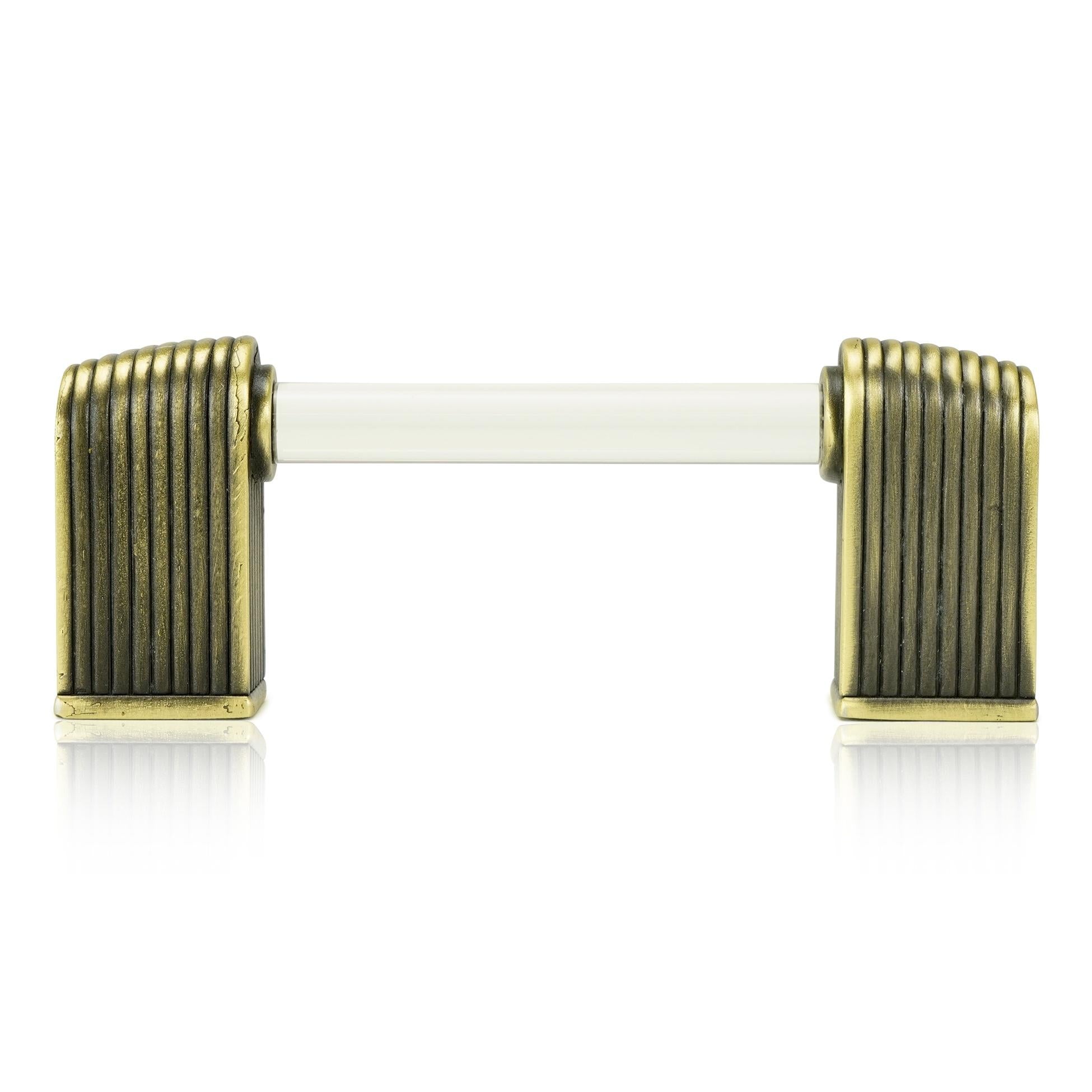 burnish brass pull