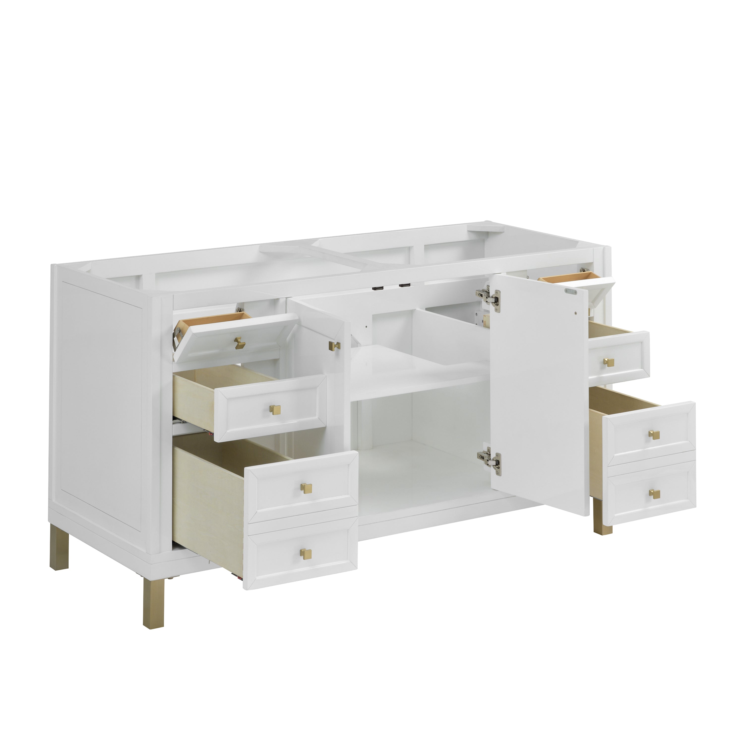 glossy white vanity