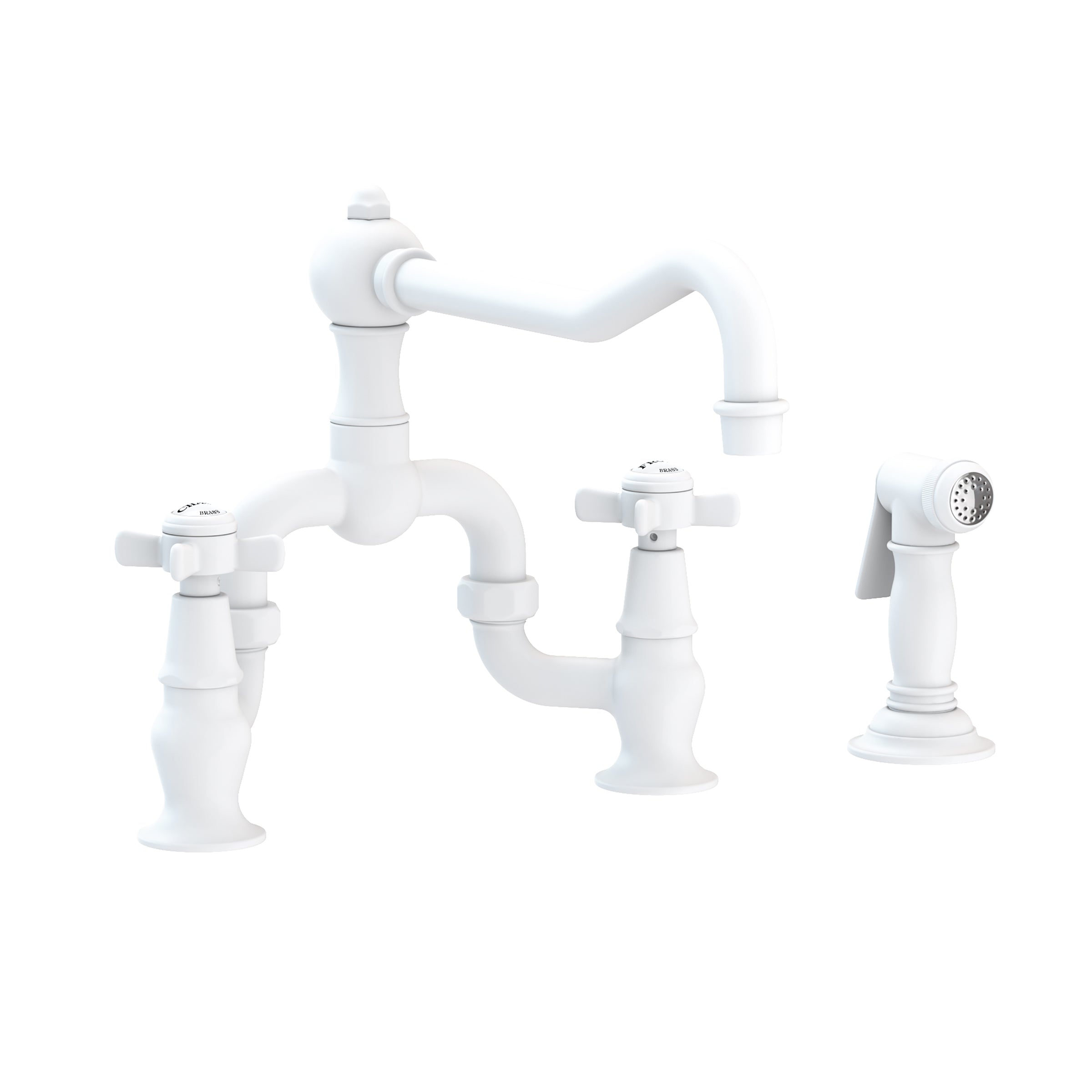Newport Brass Fairfield Kitchen Bridge Faucet with Side Spray