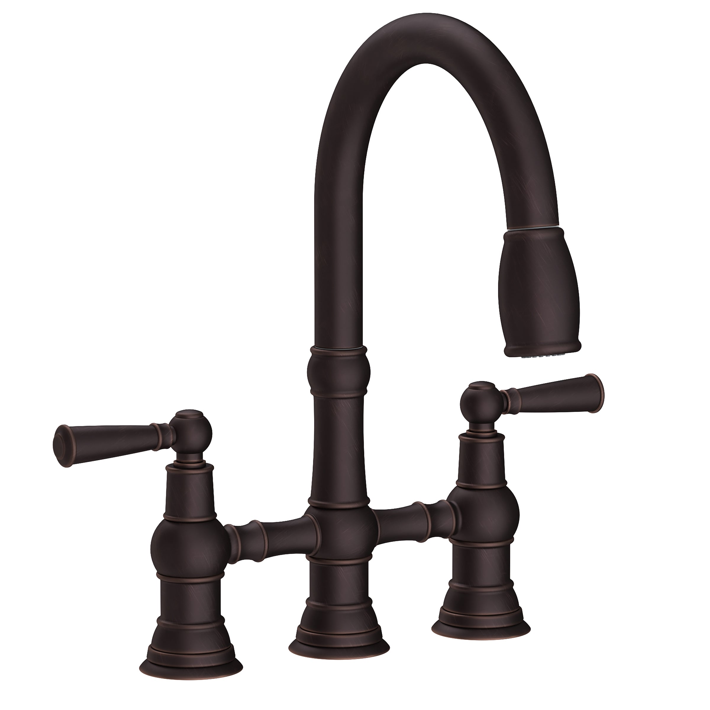 Newport Brass Jacobean Kitchen Bridge Pull-Down Faucet