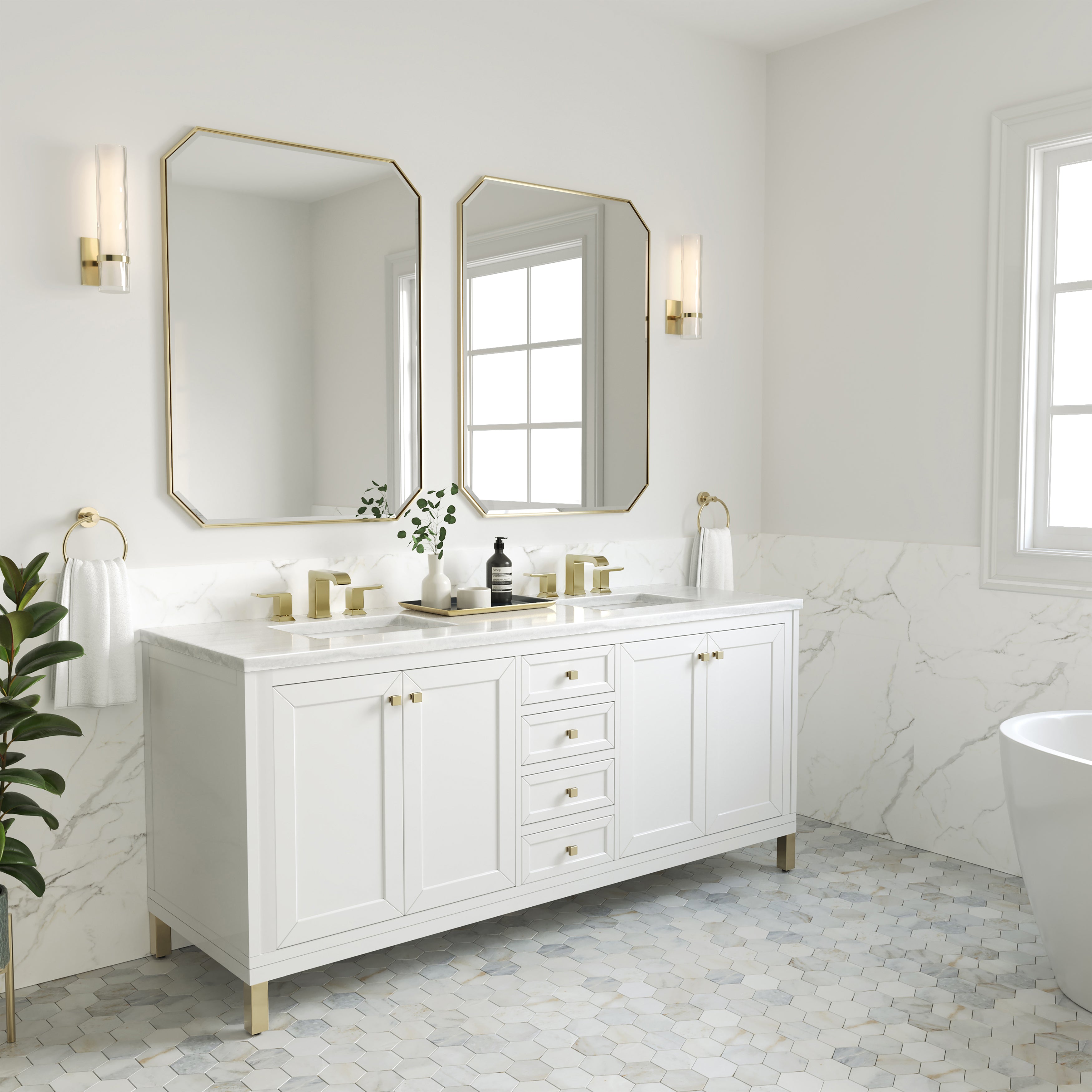 arctic fall solid surface top vanity