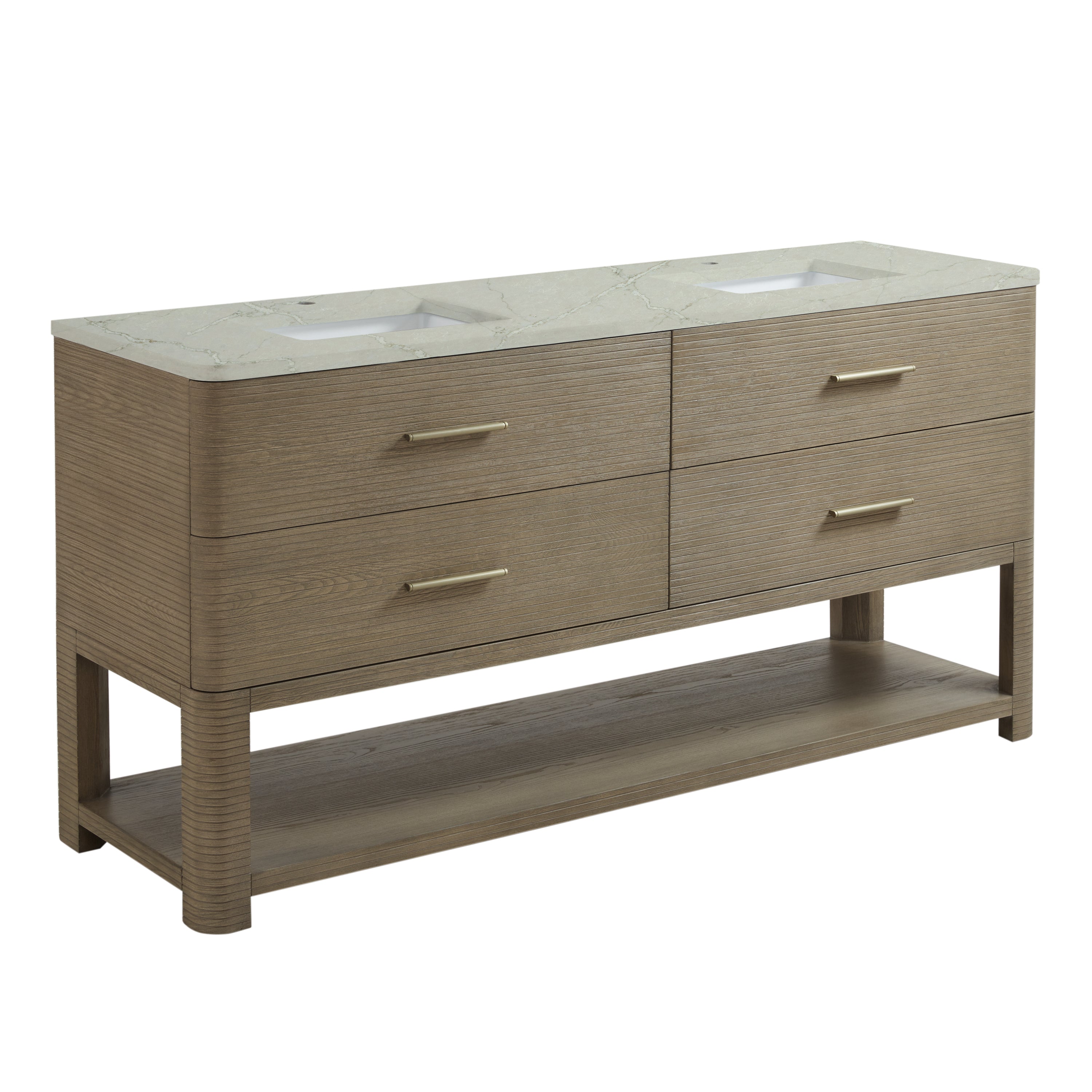 victorian silver quartz top vanity