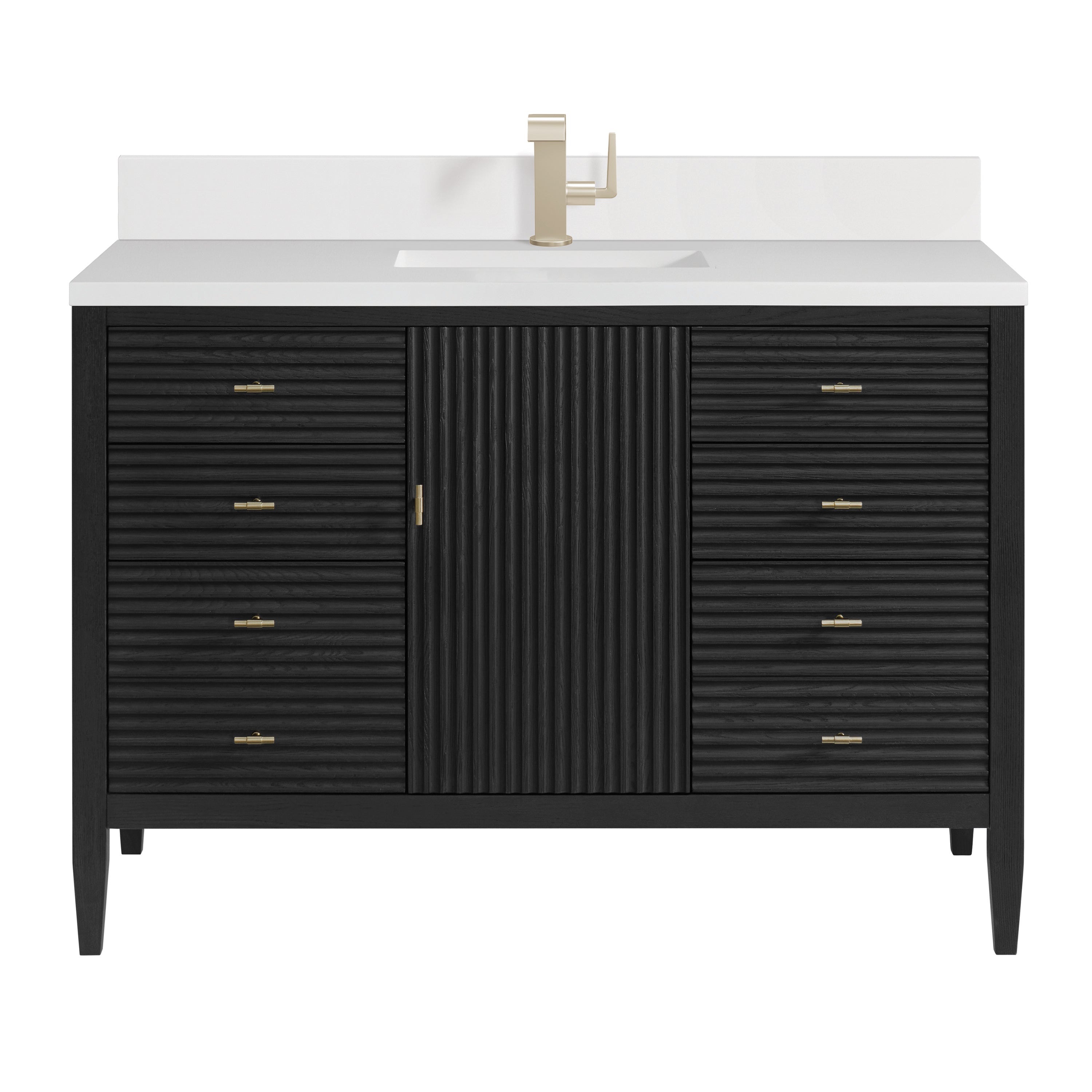 James Martin Vanities Myrrin 48" Vanity - Carbon Oak