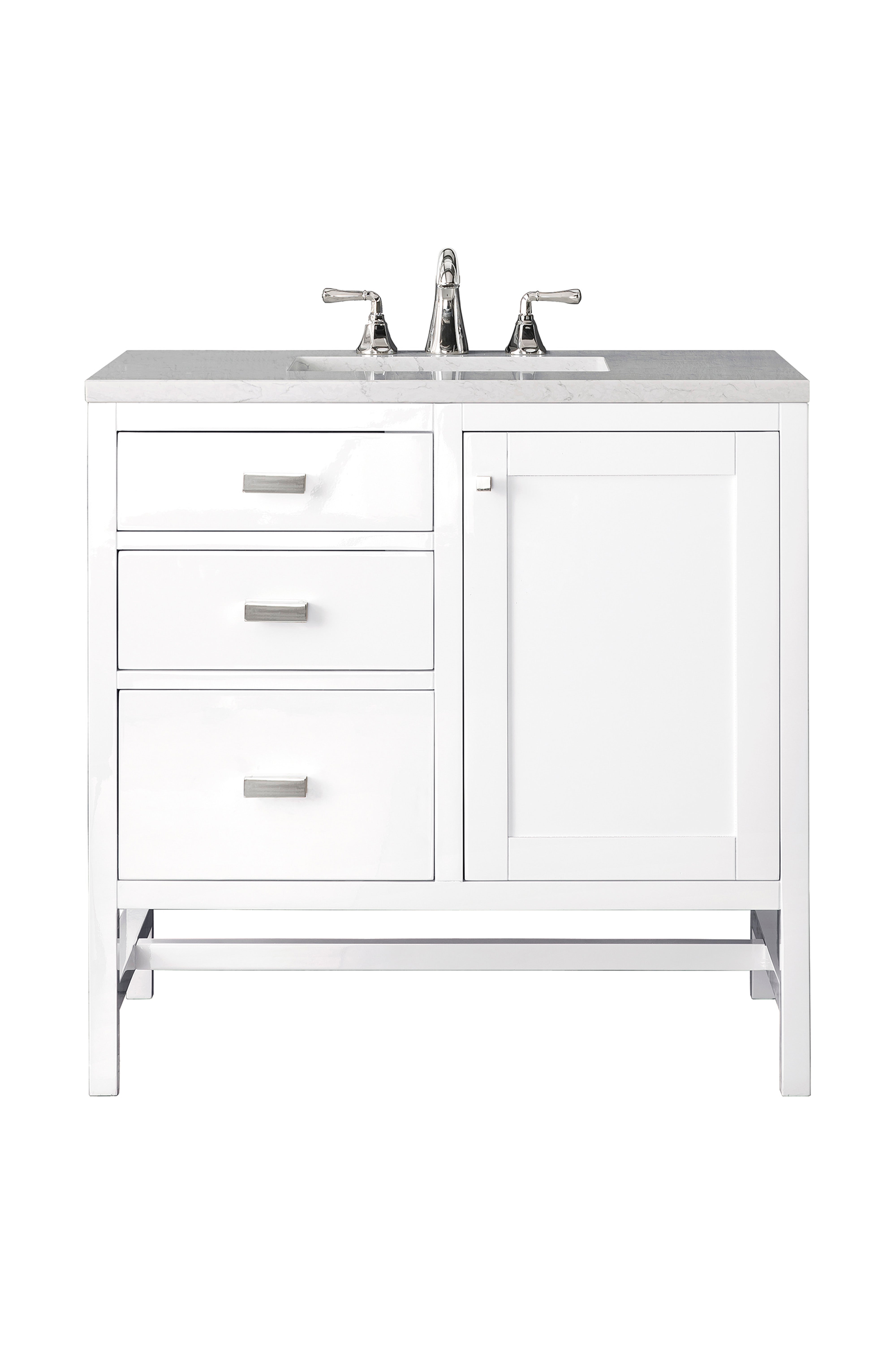 James Martin Vanities Addison 36" Single Vanity - Glossy White