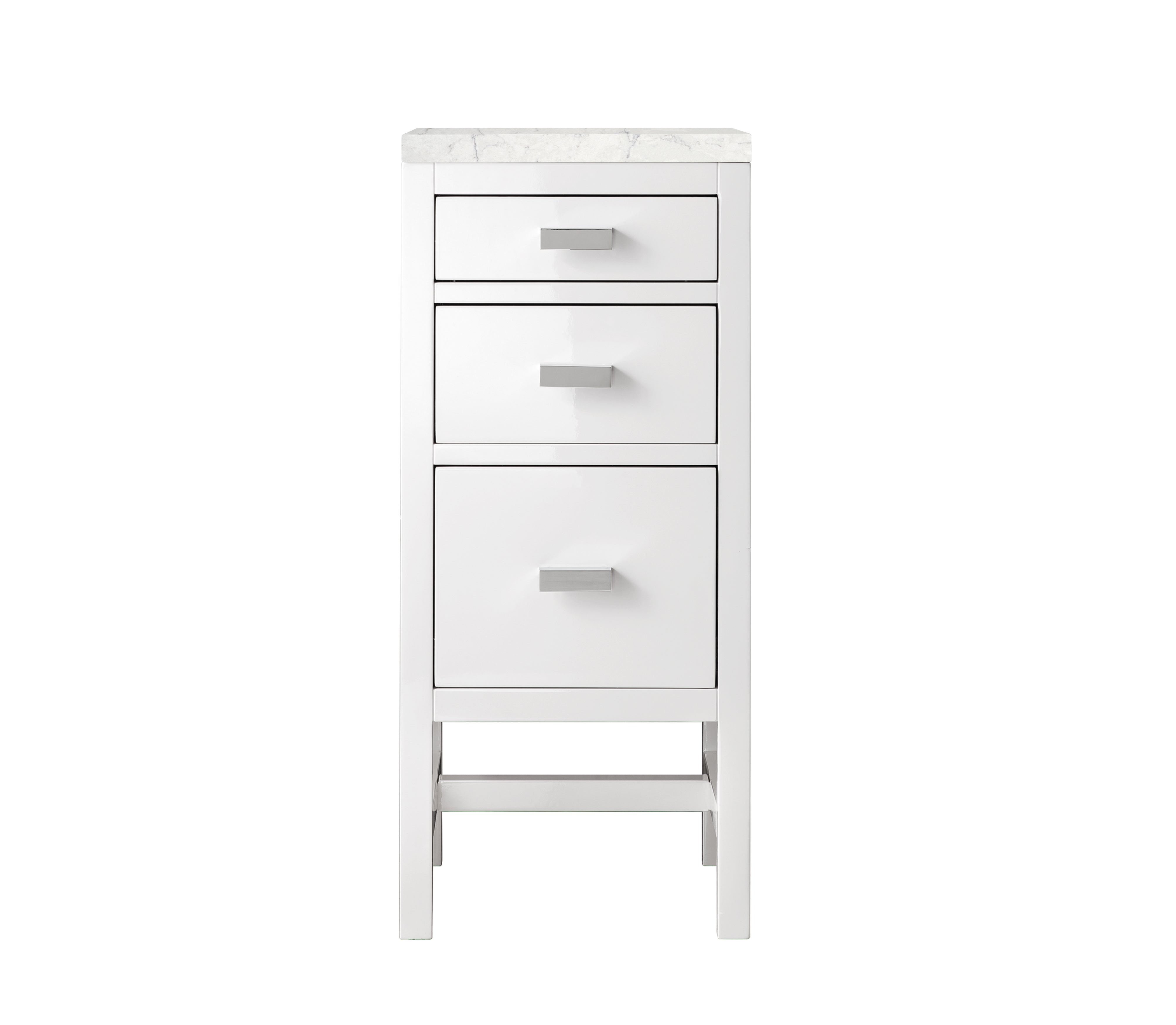 James Martin Vanities Addison 15" Base Cabinet - Glossy White