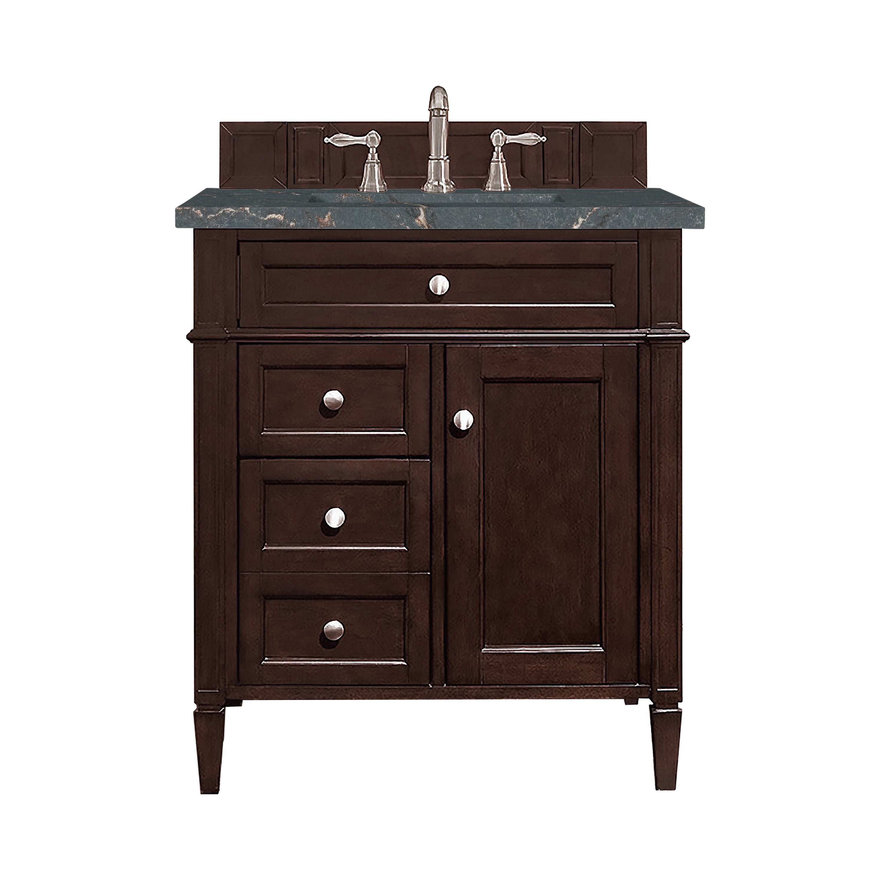 James Martin Vanities Brittany 30" Single Vanity - Burnished Mahogany