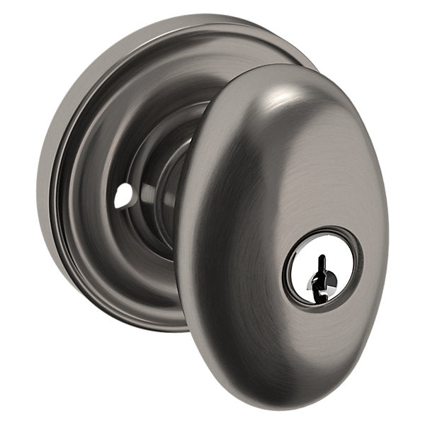 Baldwin Egg Knob with Classic Rose
