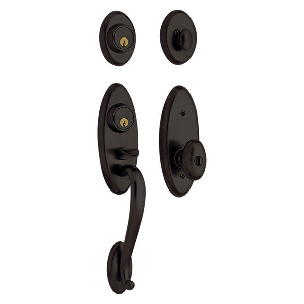 Baldwin Landon 2 - Point Lock Handleset with 5225 Egg Knob