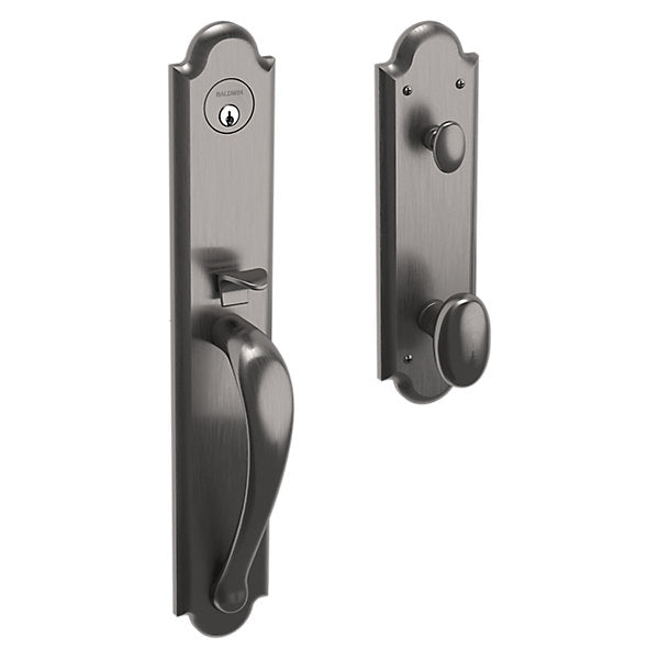 Baldwin Boulder Full Handleset with 5024 Oval Knob/5452V Beavertail Lever