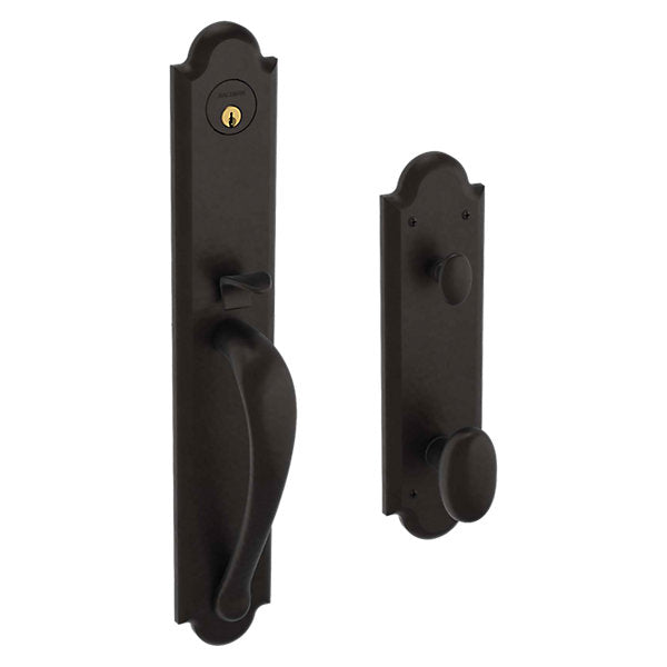 Baldwin Boulder Full Handleset with 5024 Oval Knob/5452V Beavertail Lever
