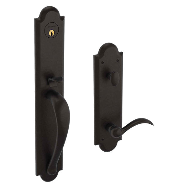 Baldwin Boulder Full Handleset with 5024 Oval Knob/5452V Beavertail Lever