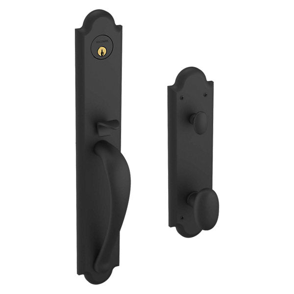 Baldwin Boulder Full Handleset with 5024 Oval Knob/5452V Beavertail Lever