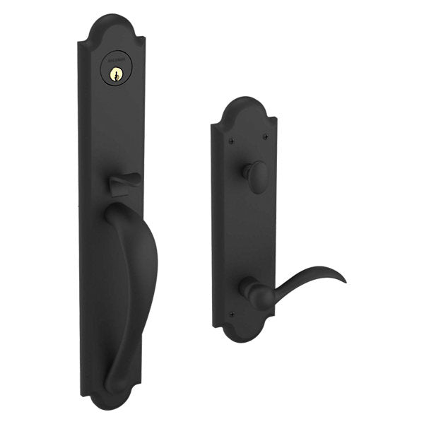 Baldwin Boulder Full Handleset with 5024 Oval Knob/5452V Beavertail Lever