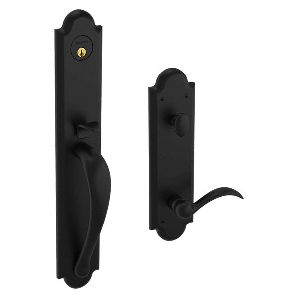 Baldwin Boulder Full Handleset with 5024 Oval Knob/5452V Beavertail Lever