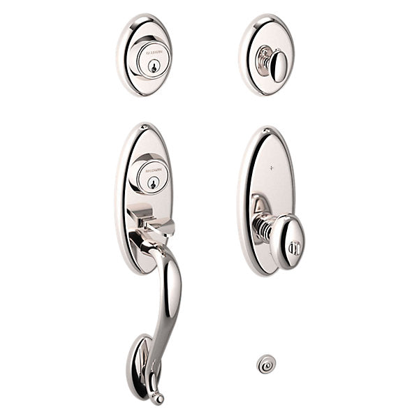 Baldwin Landon 2 - Point Lock Handleset with 5225 Egg Knob