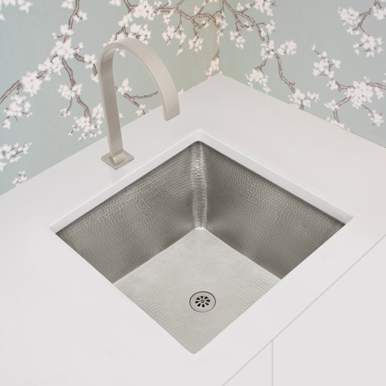 polished nickel sink