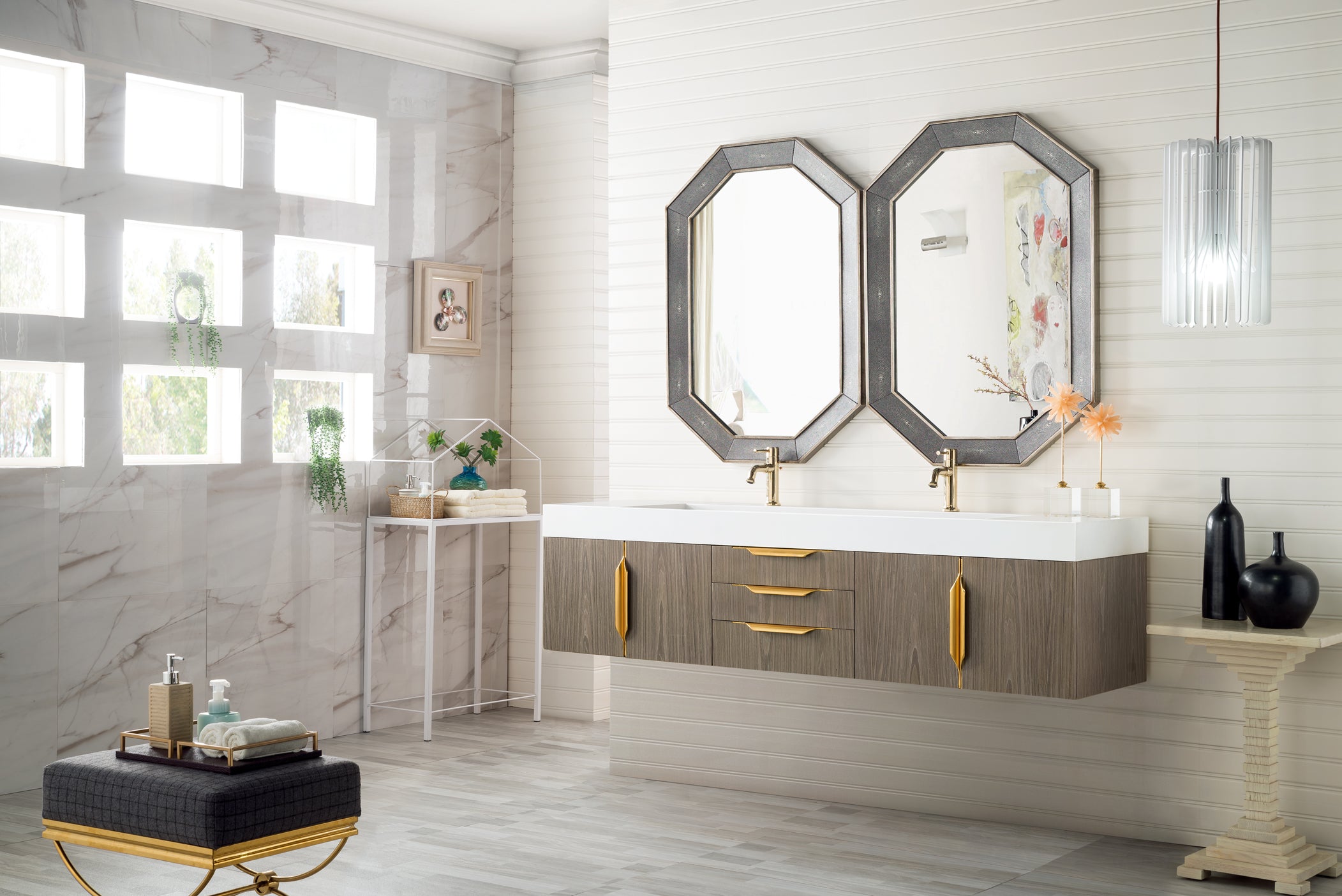 ash gray vanity