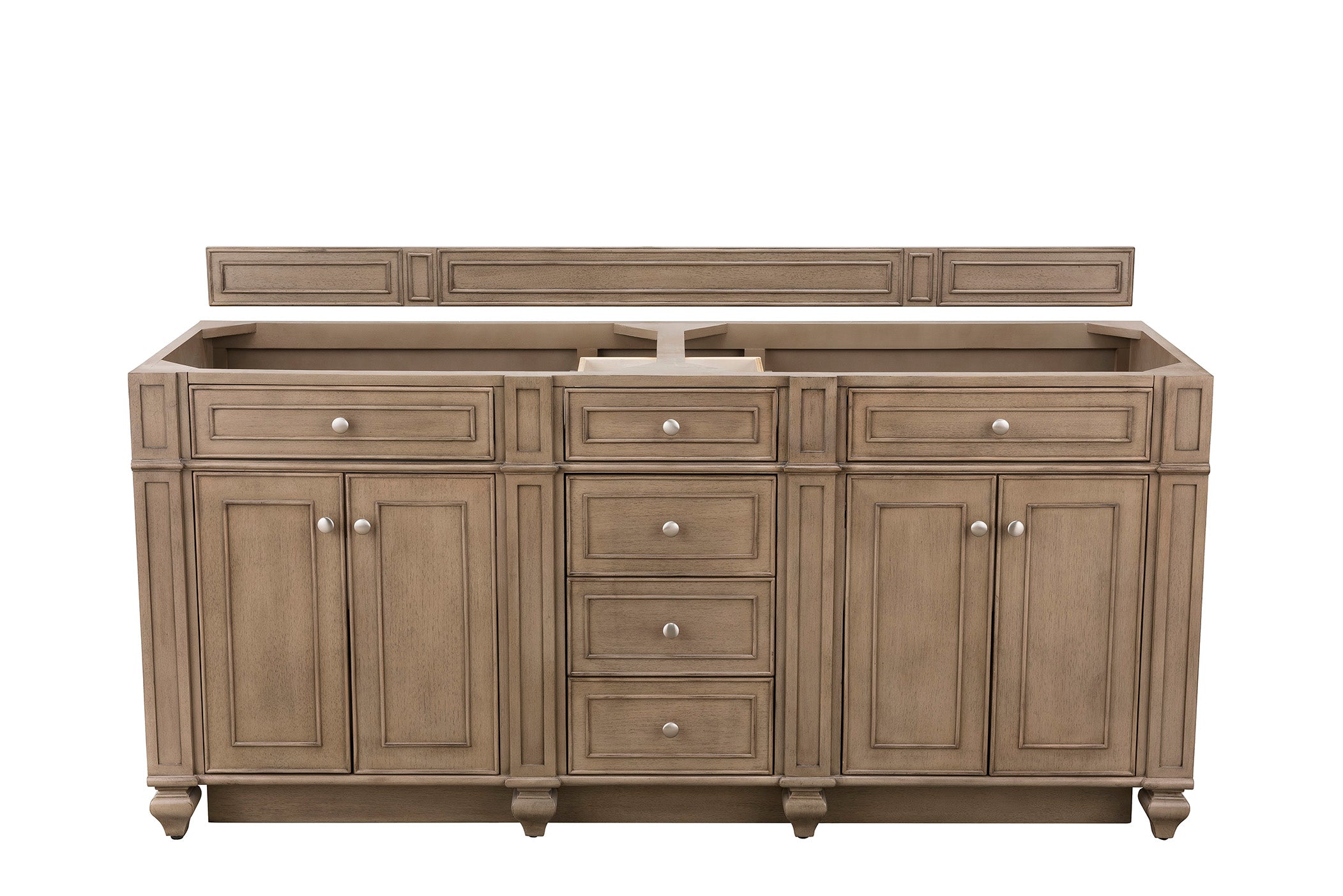 James Martin Vanities Bristol 72" Double Vanity - Whitewashed Walnut