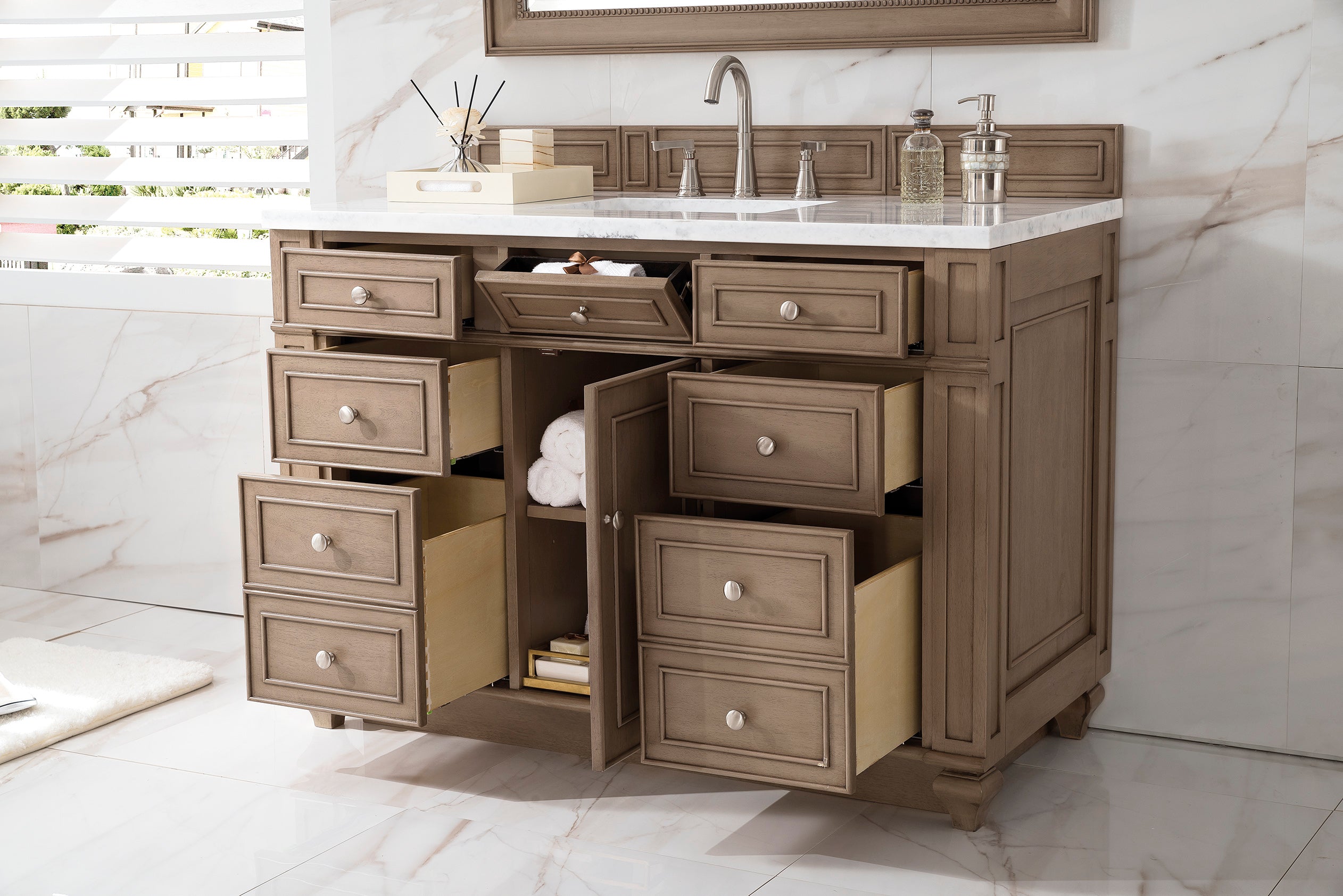 arctic fall solid surface top vanity
