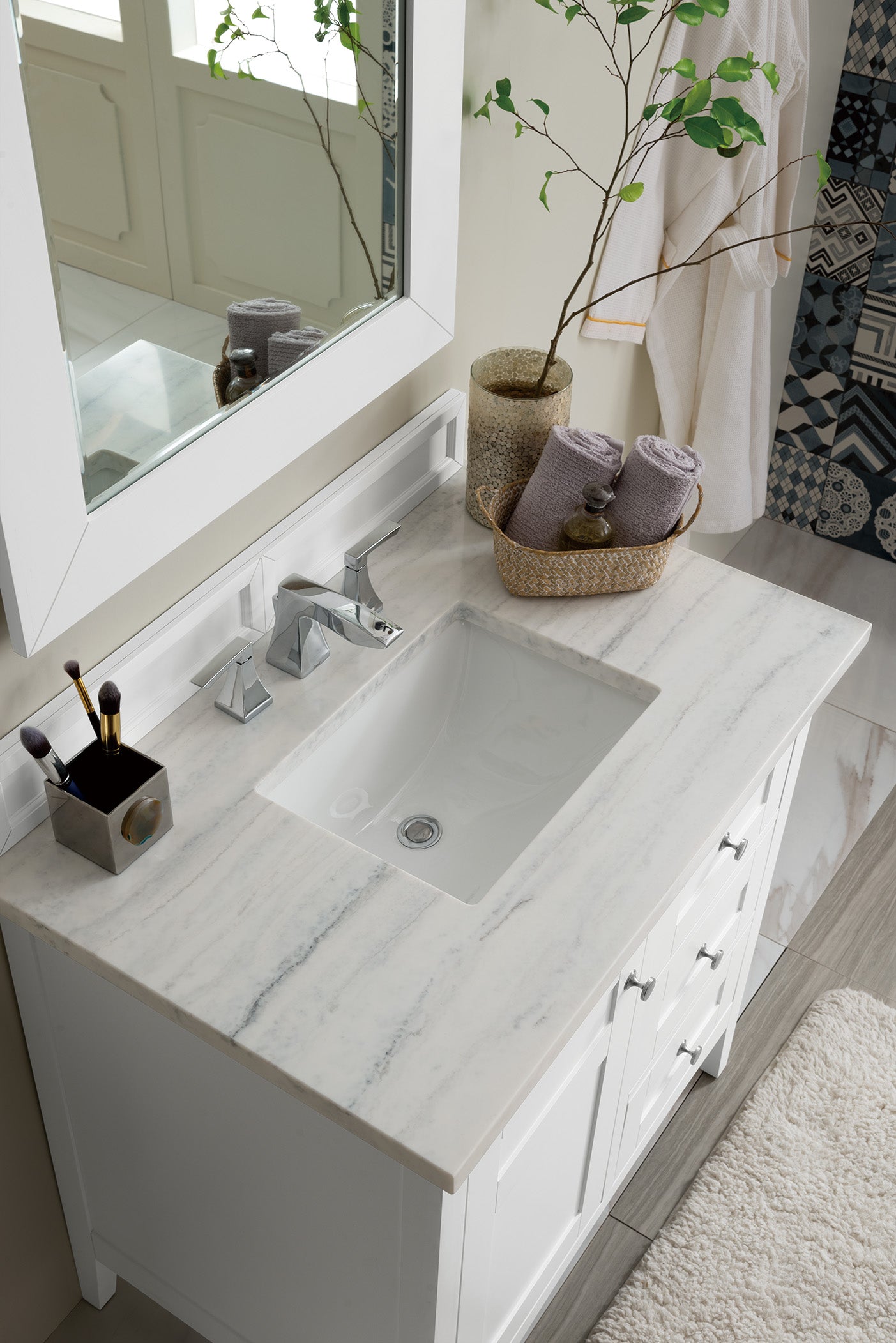 arctic fall solid surface top vanity