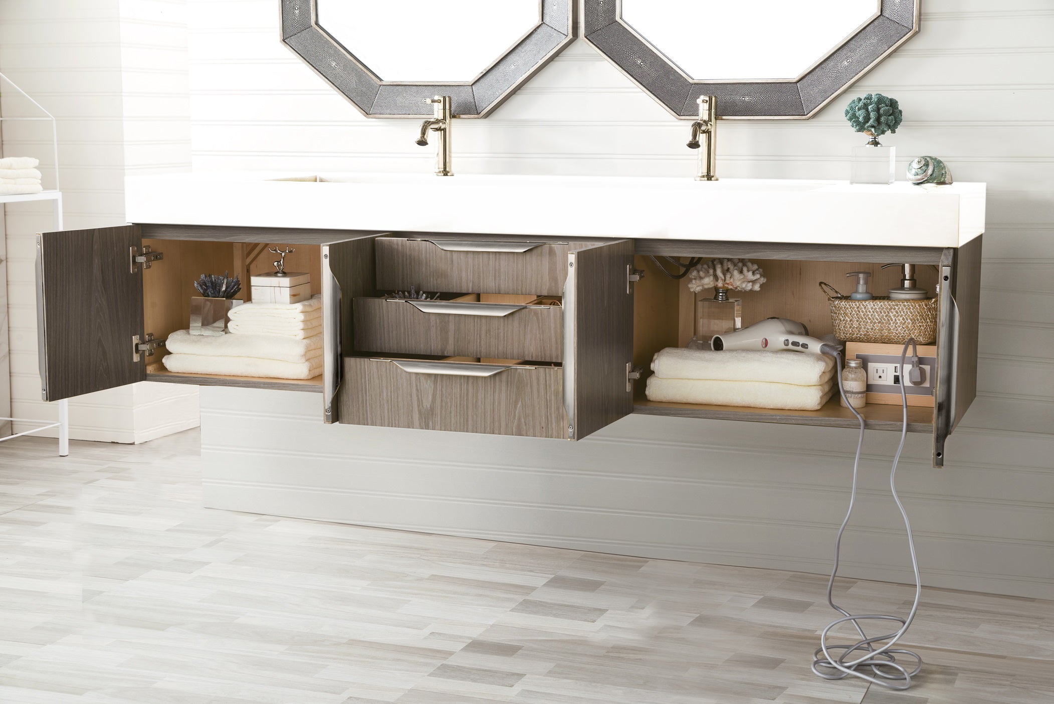 ash gray vanity