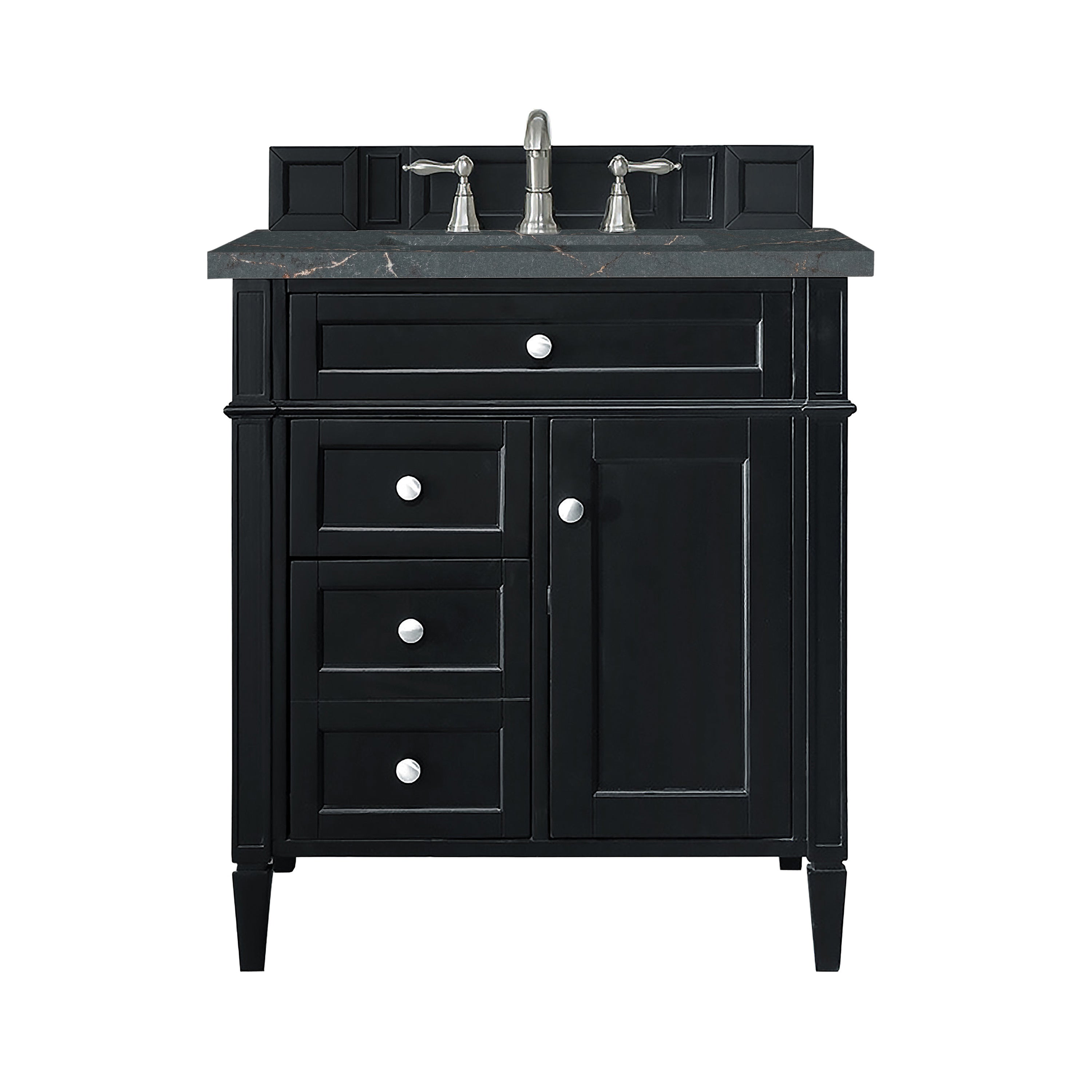 James Martin Vanities Brittany 30" Single Vanity - Black Onyx