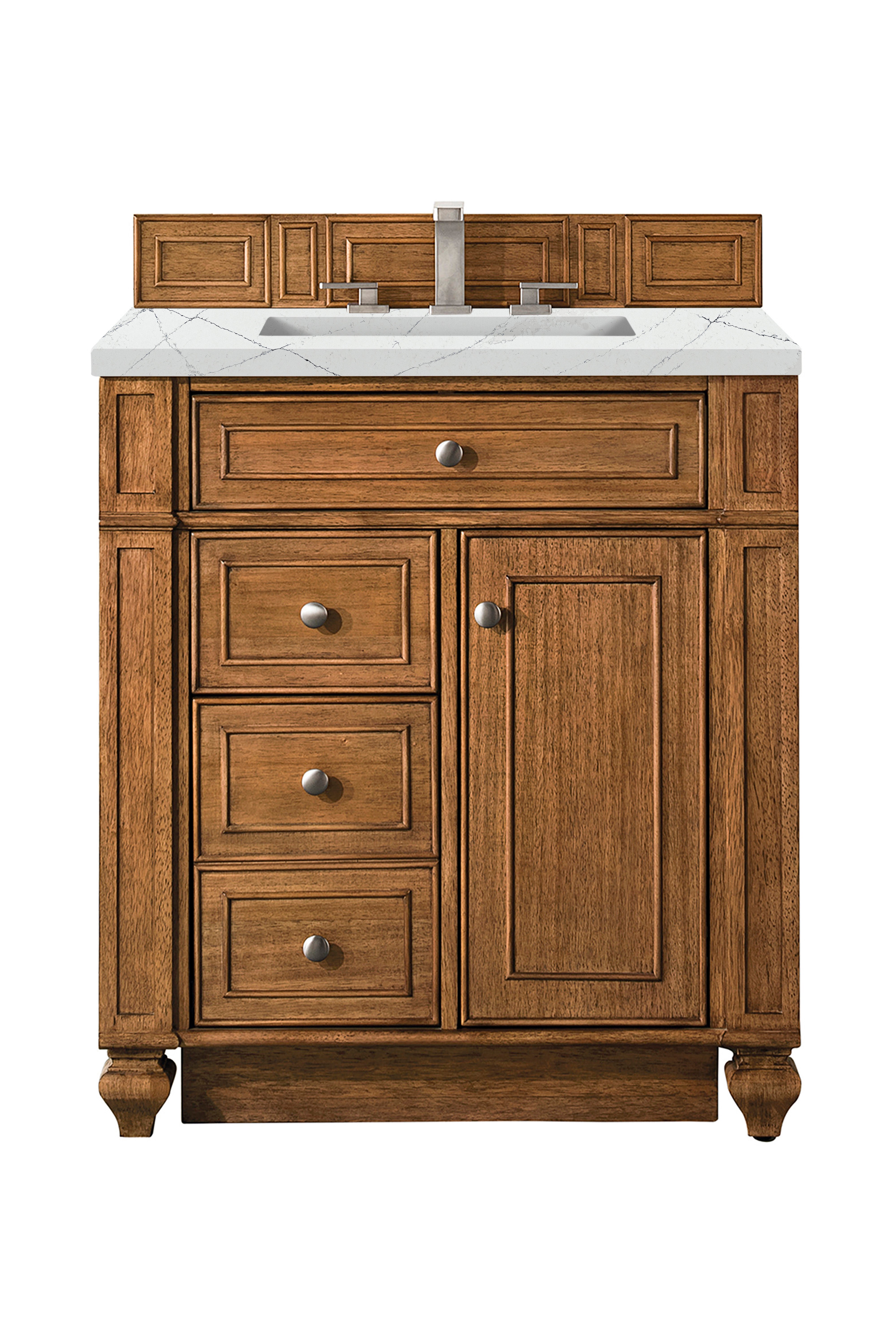 James Martin Vanities Bristol 30" Single Vanity - Saddle Brown
