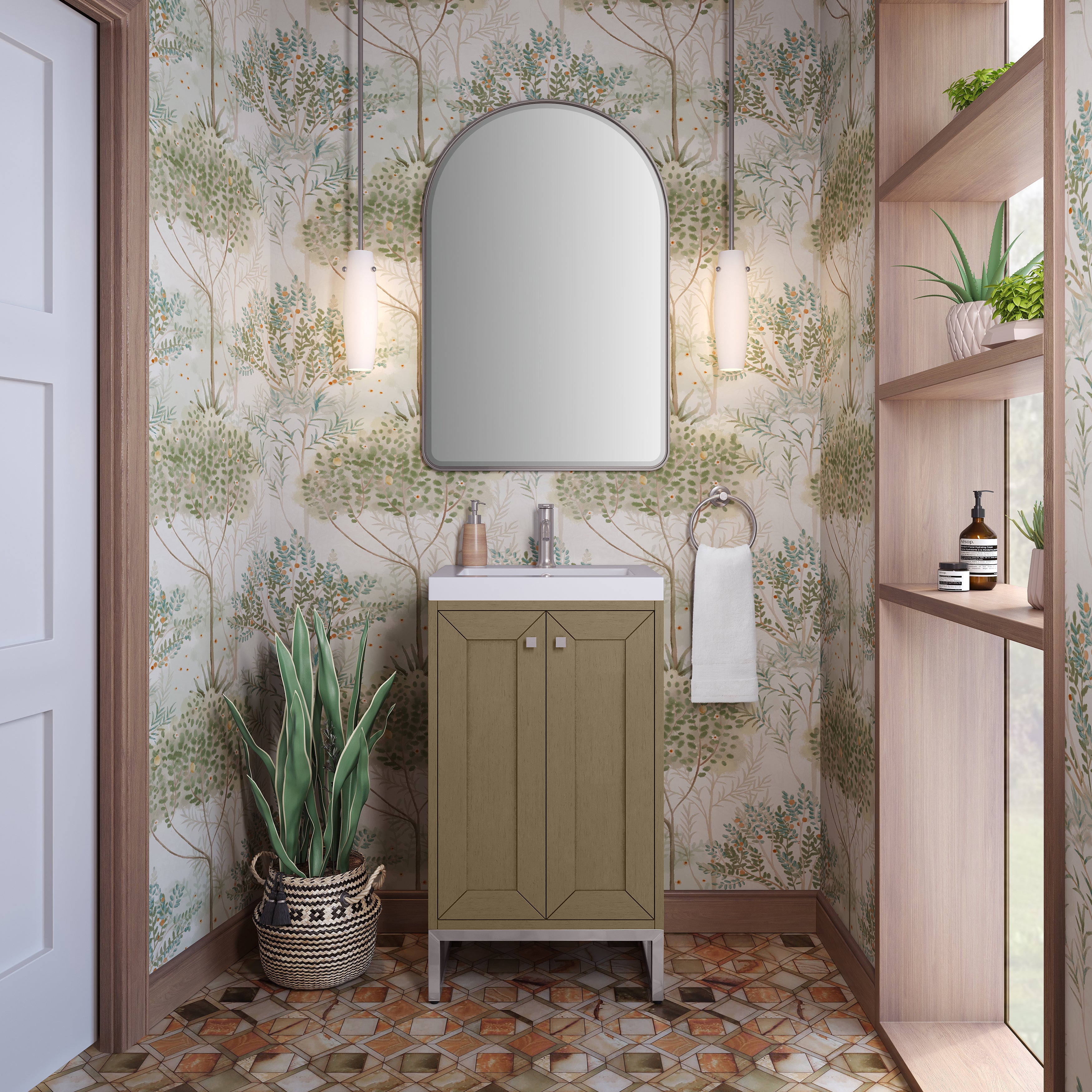 walnut whisper vanity