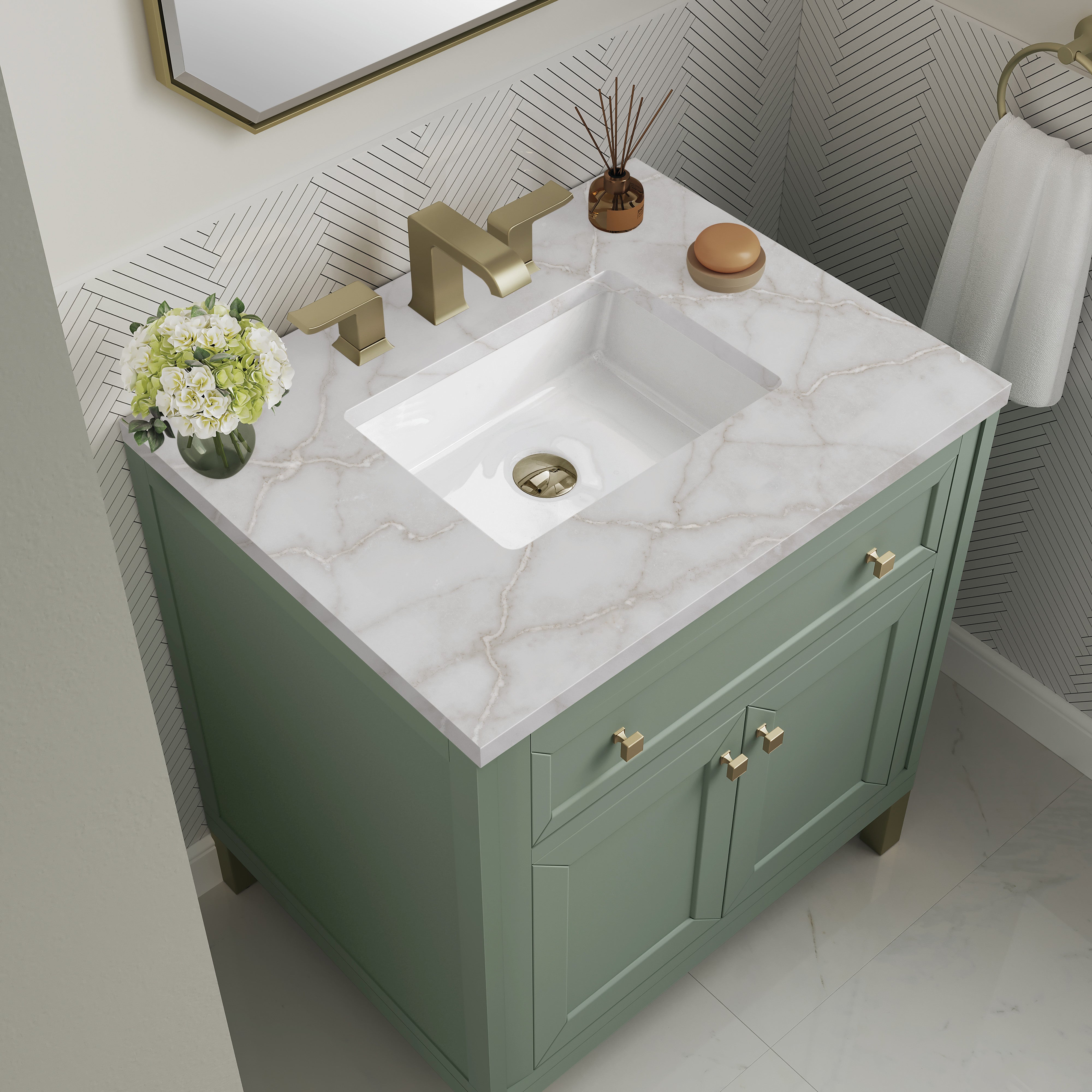 victorian silver top vanity