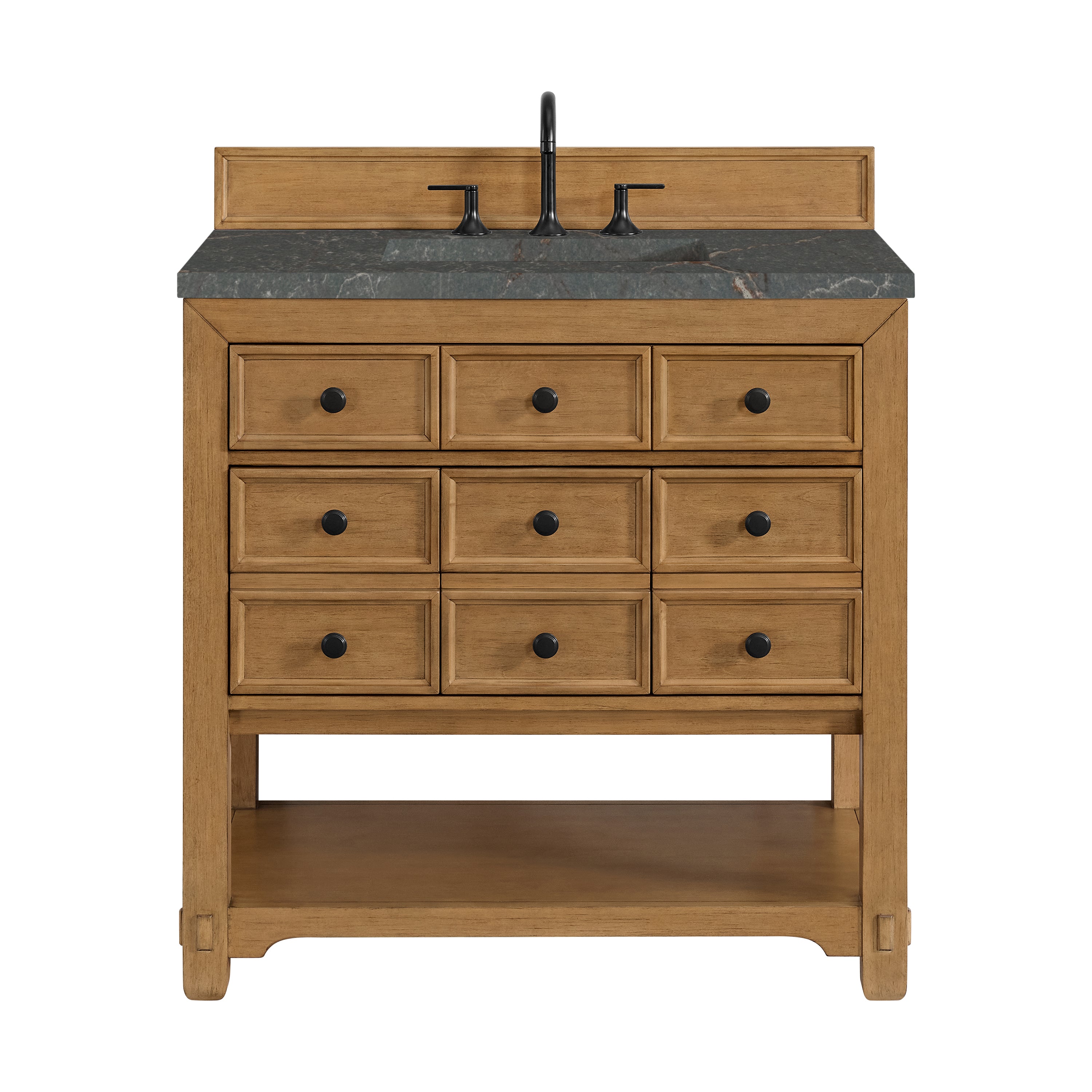 James Martin Vanities Malibu 36" Single Vanity - Amber Birch