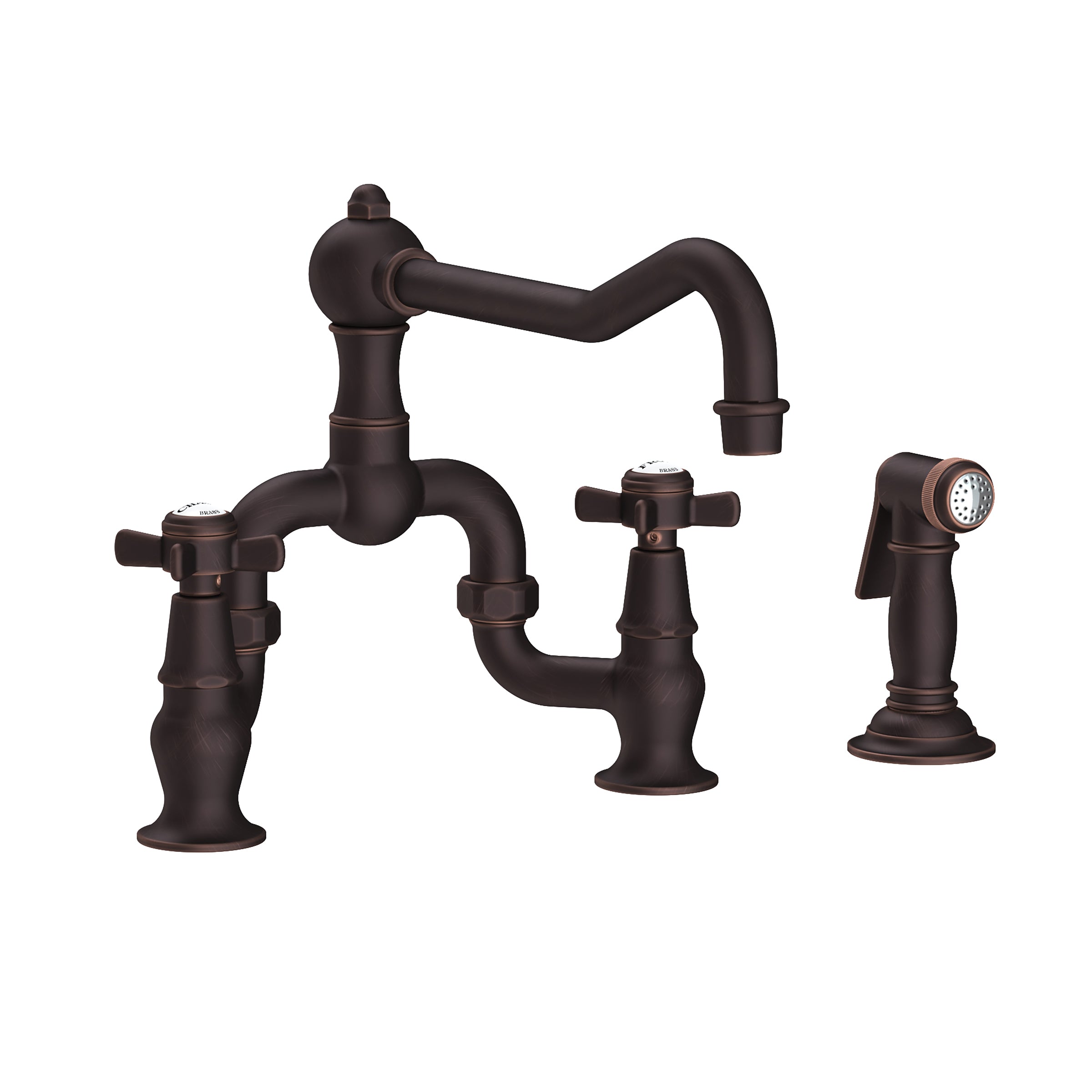 Newport Brass Fairfield Kitchen Bridge Faucet with Side Spray